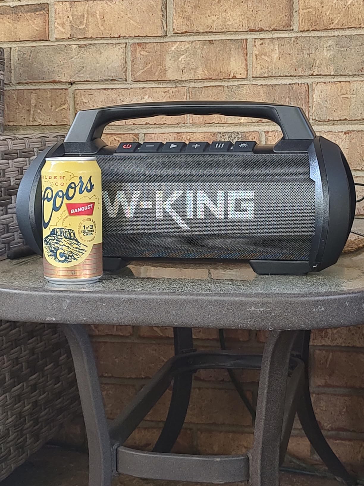 W-KING Portable Speakers Bluetooth Wireless, 120W Max Loudest Bluetooth Speaker, IPX6 Waterproof Outdoor Speaker with 70W Deep Bass/2*Subwoofer/DSP/EQ/42H/LED/MAC-in/TF/2 Pairing, Large Party Boombox customer photo 1