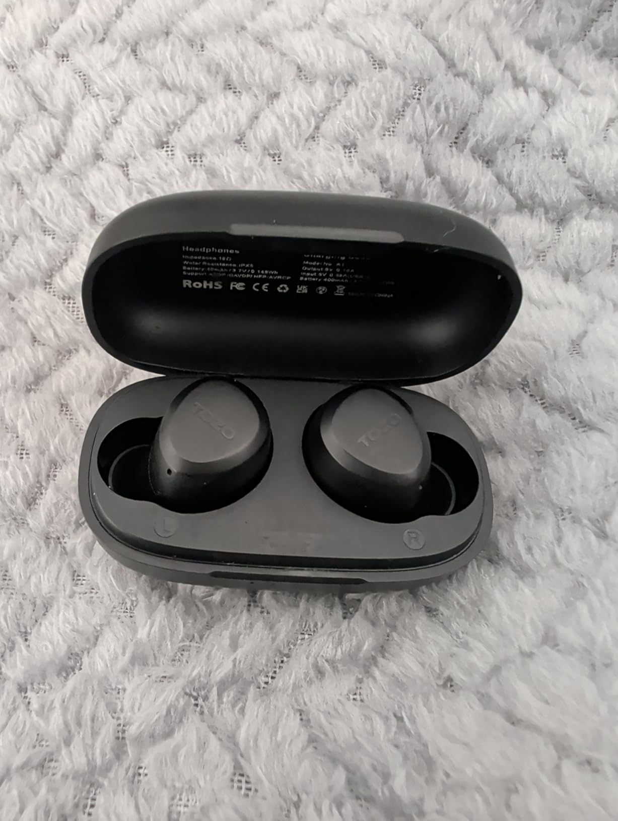 TOZO A1 Wireless Earbuds Bluetooth 5.3 Light Weight in Ear IPX5 Waterproof Headphones 2 Mic for AI Calls, Immersive Premium Sound Bass Headset with Charging Case, 32 Presets EQ Customization via App customer photo 2