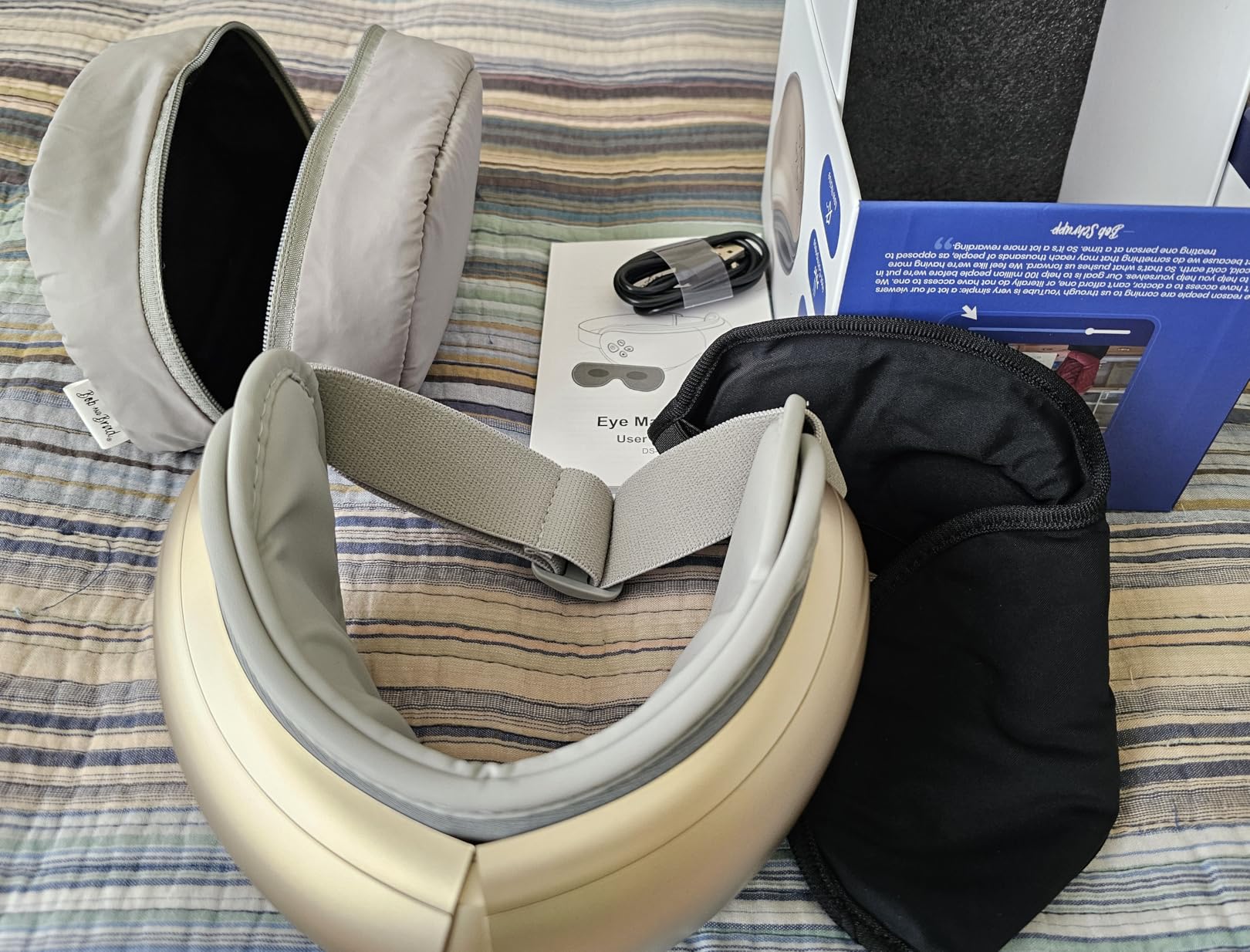 BOB AND BRAD Eye Massager FSA Eligible/HSA Eligible, EyeOasis 2 Heated Eye Mask for Migraines with Music, Smart Migraine Massager Reduce Dry Eyes Improve Sleep, Birthday Gifts for Women Men Mom Dad customer photo 1