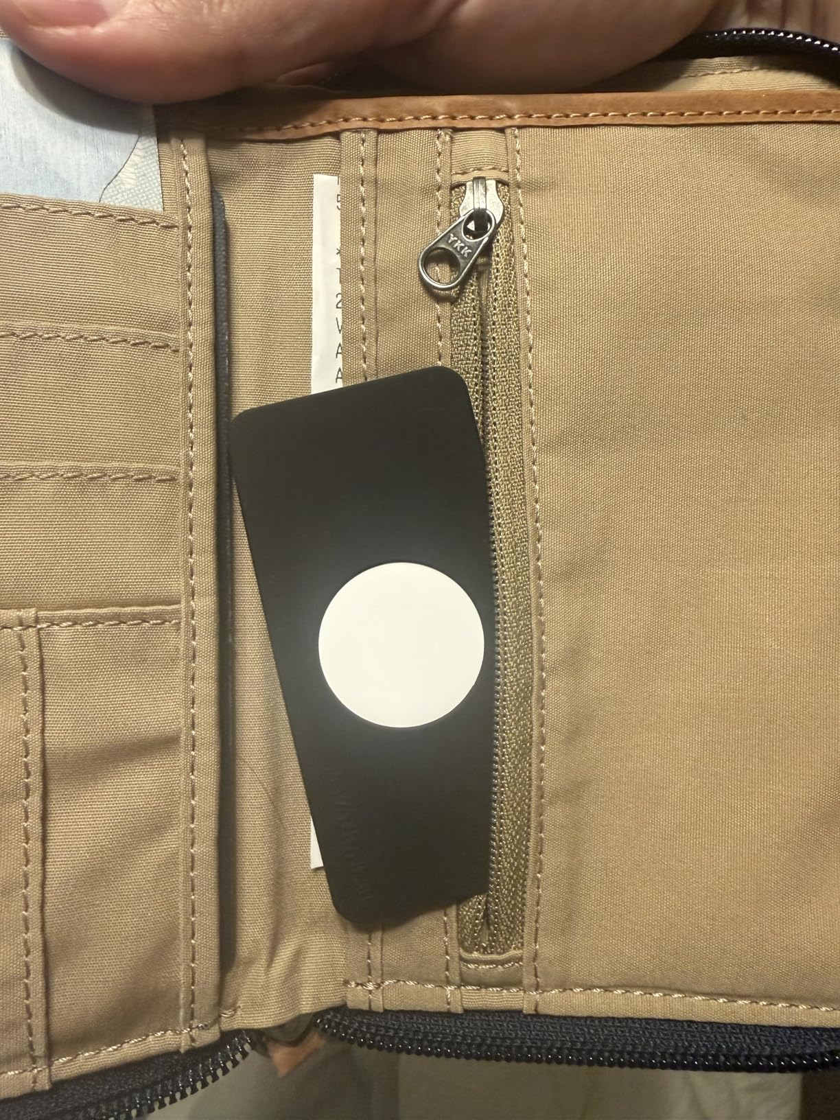 TagVault AirTag Wallet Holder - The Thinnest AirTag Wallet Card Insert | Flexible, Stays Hidden, Patent Pending | Elevation Lab customer photo 2