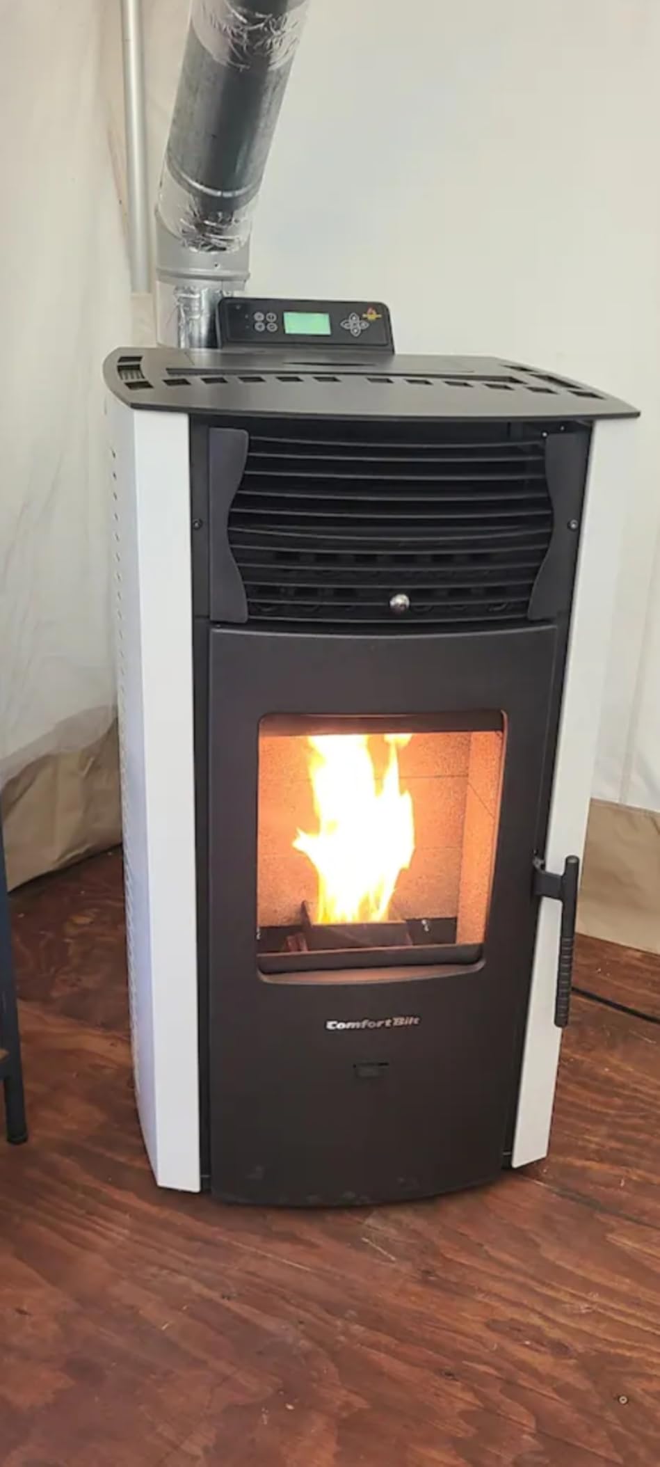 Comfortbilt HP50S Small Wood Pellet Stove Compact Heats 2,200 ft 47 lb Hopper Arctic White customer photo 3
