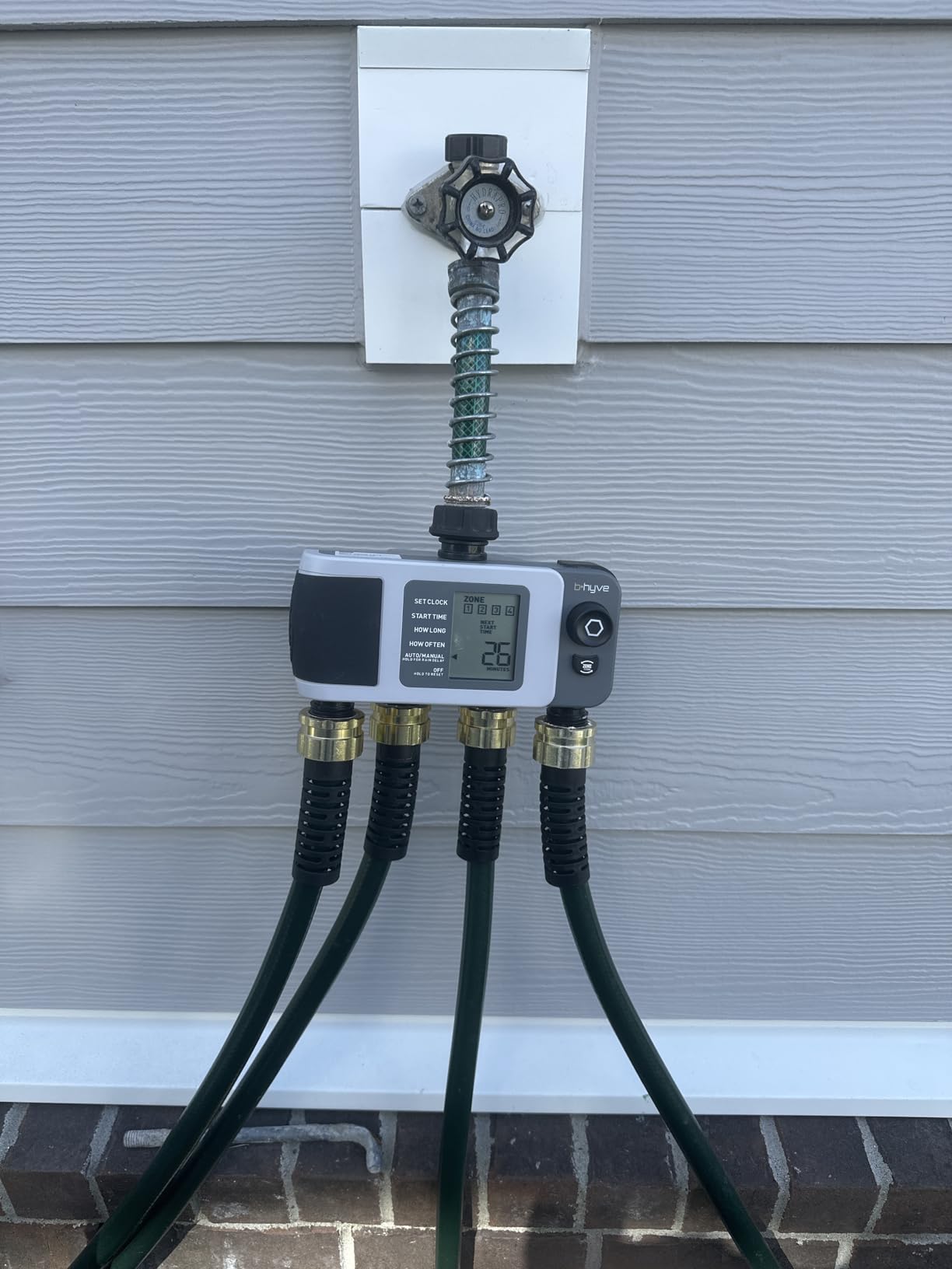 Orbit B-hyve XD 4-Port Smart Hose Watering Timer with Wi-Fi Hub - App Controlled Irrigation Timer - Smart WeatherSense Auto Watering - Multi Valve Yard Irrigation System customer photo 1