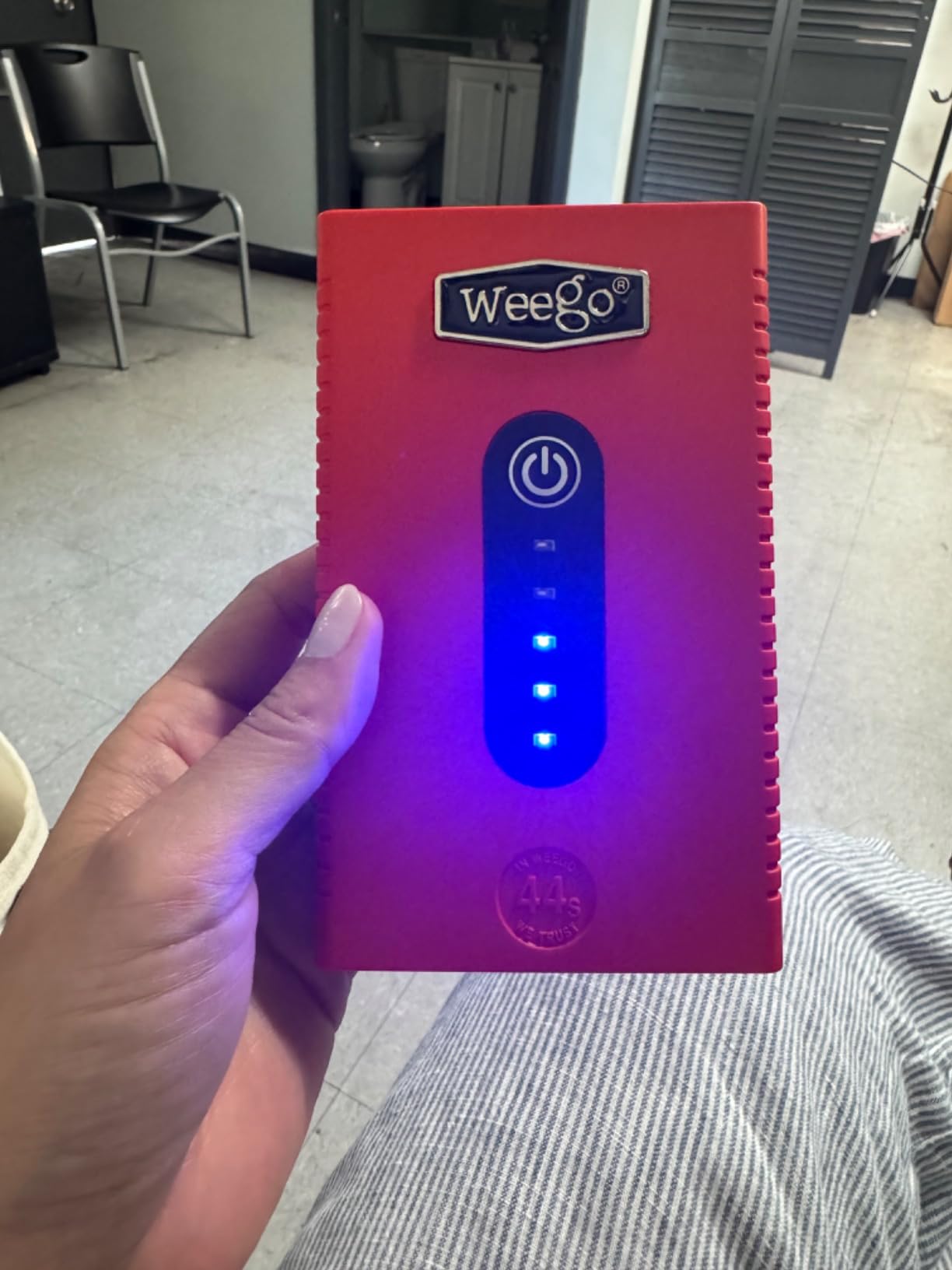 Weego 70: 2500A Self-Use 12V Lithium Car Battery Jump Starter - USA-Engineered Safe Replacement for Jumper Cables - Boat & Car Jumper Starter Portable for All Gas and 5L Diesel Engines (N70) customer photo 1