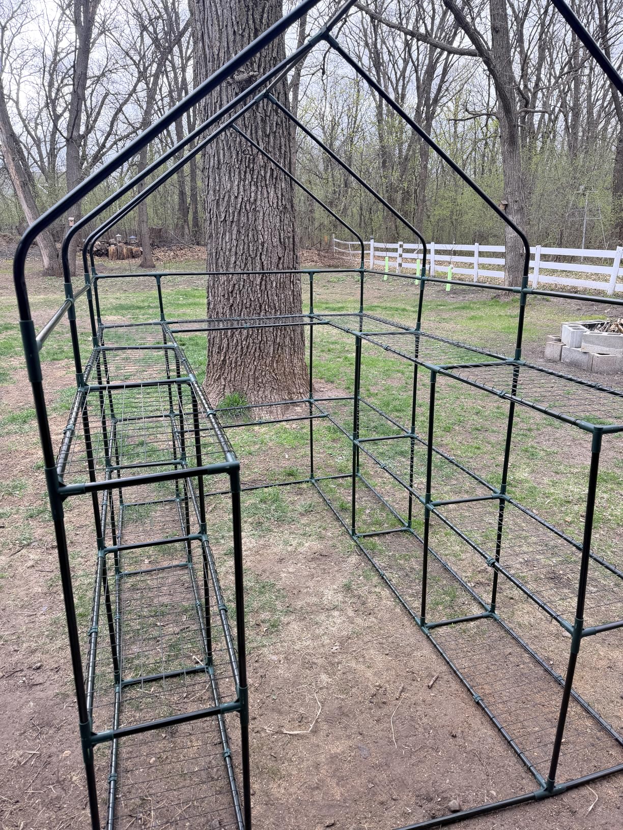 SUNGIFT 57x61x80 Walk-in Greenhouse with 10 Shelves customer photo 2