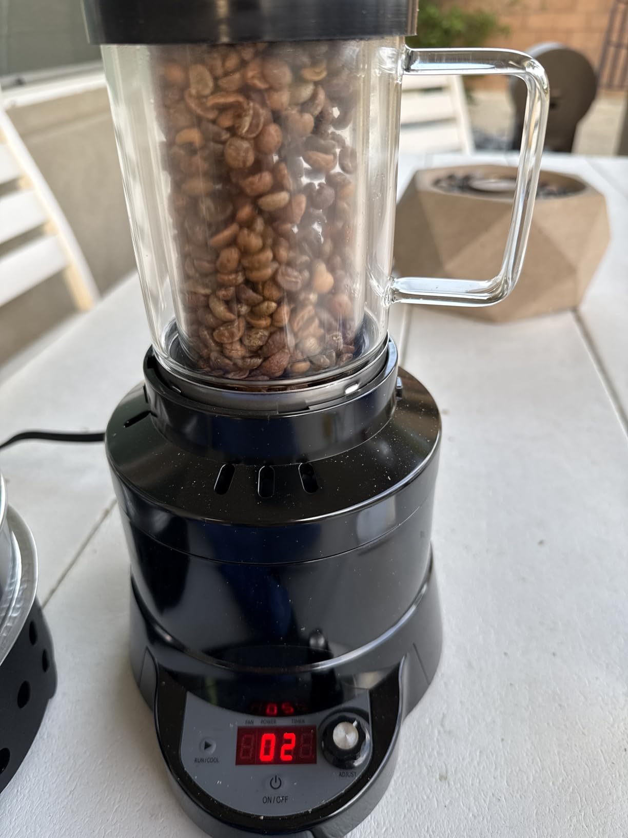 Fresh Roast SR800 Coffee Roaster Bundle - Home Coffee Roasting Machine with Glass Extension Tube, Bean Cooler & Green Coffee Samples customer photo 1