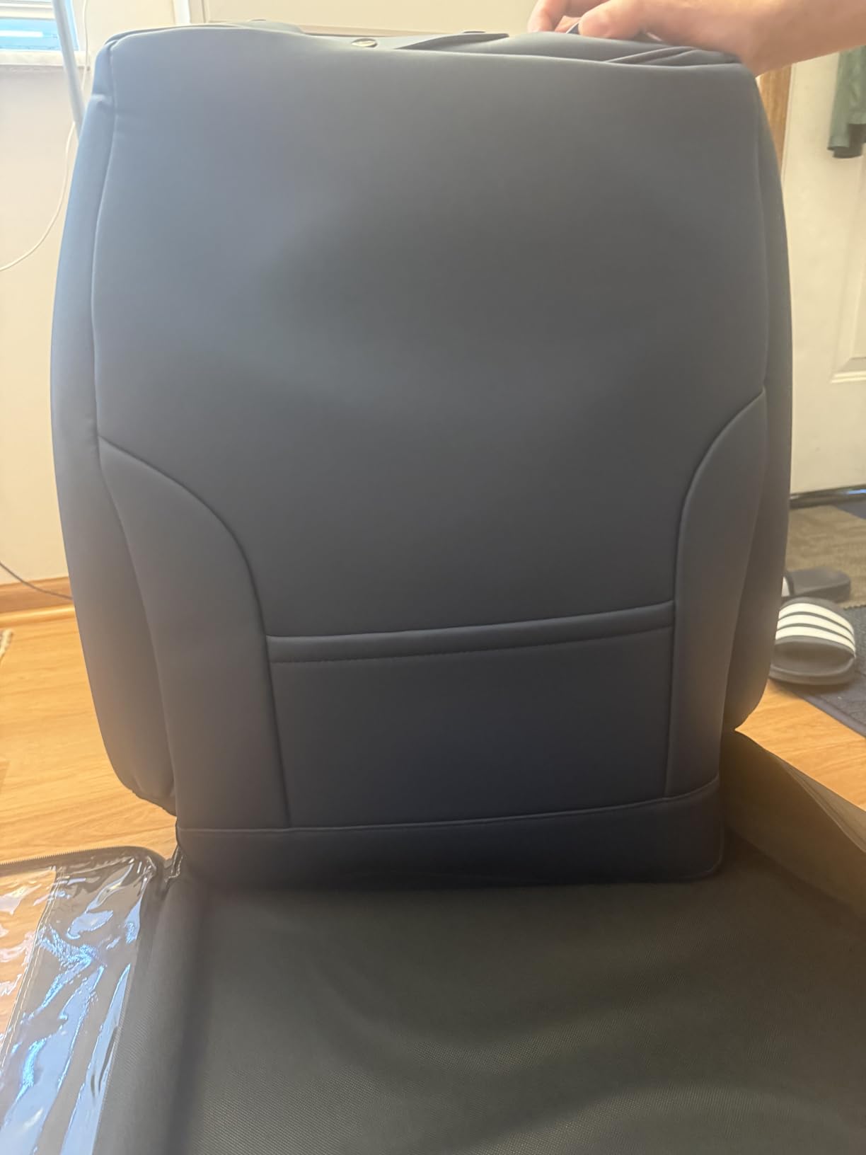 Coverado Seat Covers Full Set, Black Seat Covers for Cars 5 Seats, Car Seat Protector, Waterproof Nappa Leather Car Seat Cushion, Front and Rear Car Seat Cover Fit for Most Sedans SUV Pick-up Truck customer photo 1