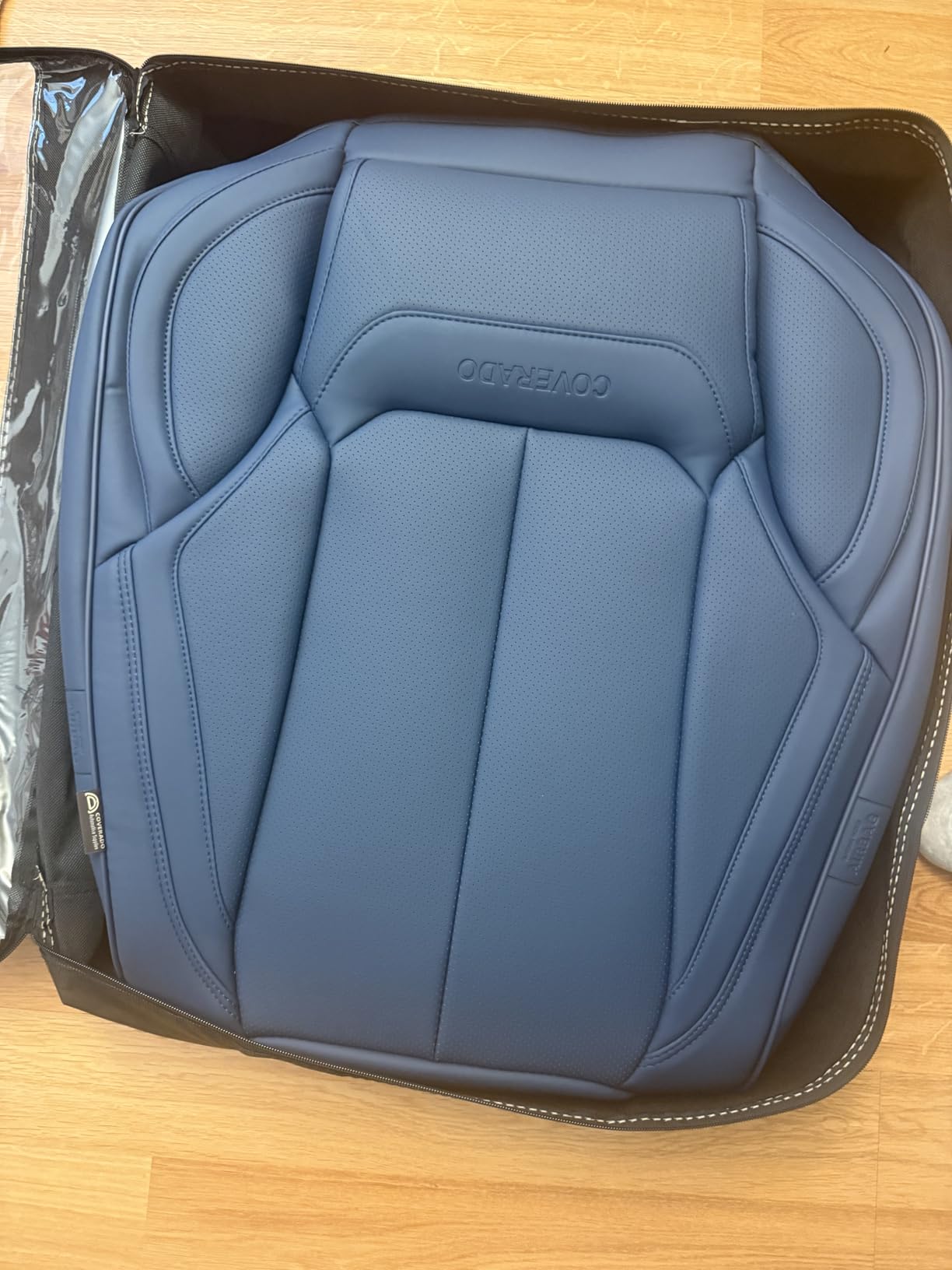 Coverado Seat Covers Full Set, Black Seat Covers for Cars 5 Seats, Car Seat Protector, Waterproof Nappa Leather Car Seat Cushion, Front and Rear Car Seat Cover Fit for Most Sedans SUV Pick-up Truck customer photo 2