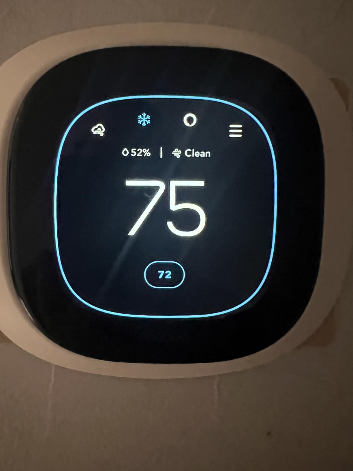 ecobee Smart Thermostat Premium with Smart Sensor and Air Quality Monitor - Programmable Wifi Thermostat - Works with Siri, Alexa, Google Assistant customer photo 2