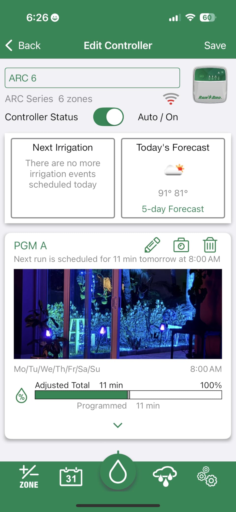 Rain Bird ARC8 App-Based Indoor/Outdoor Smart WiFi Irrigation Sprinkler Timer/Controller, 8-Zone/Station, EPA WaterSense Certified, Compatible with Alexa, Indoor/Outdoor 8-Station customer photo 2