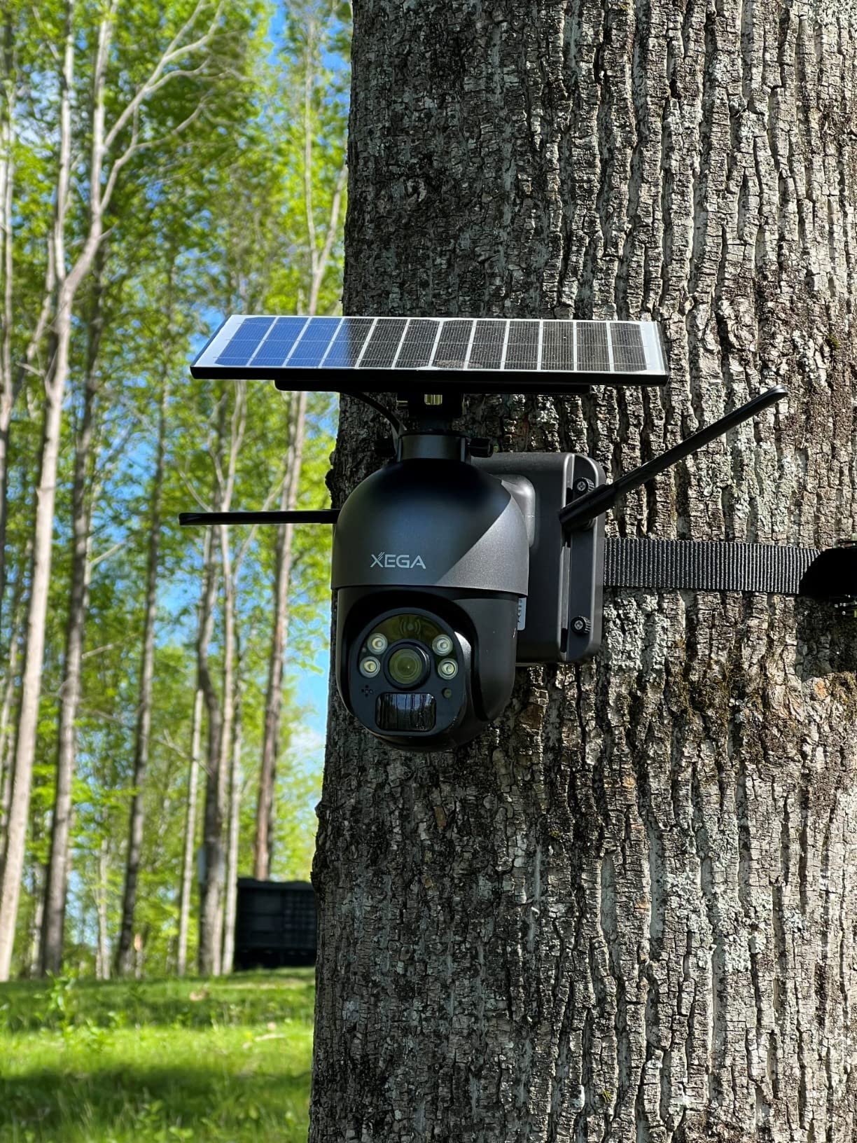 Xega 4G LTE Cellular Security Camera Outdoor Solar Camera Wireless Built-in SIM Card, 2K HD Color Night Vision PTZ 360° View, Smart PIR Motion Detection, 2-Way Talk, No WiFi, IP66 customer photo 1