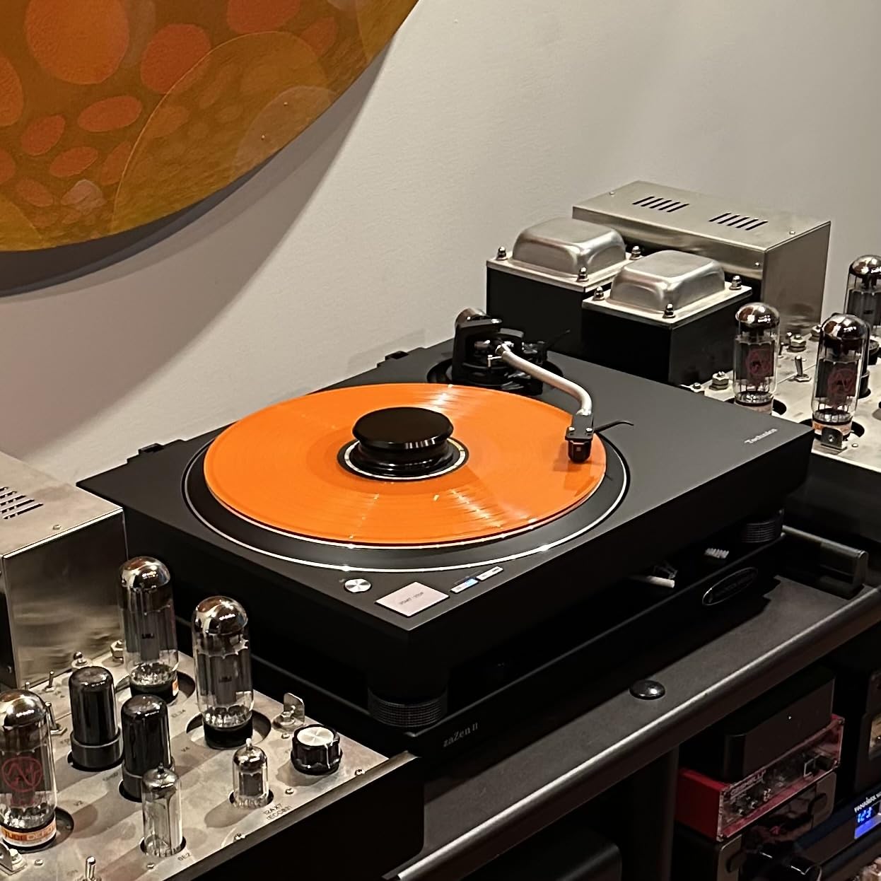 Technics Turntable, Premium Class HiFi Record Player with Coreless Direct, Stable Playback, Audiophile-Grade Cartridge and Auto-Lift Tonearm, Dustcover Included - SL-100C, Black (SL-100C-K) customer photo 1
