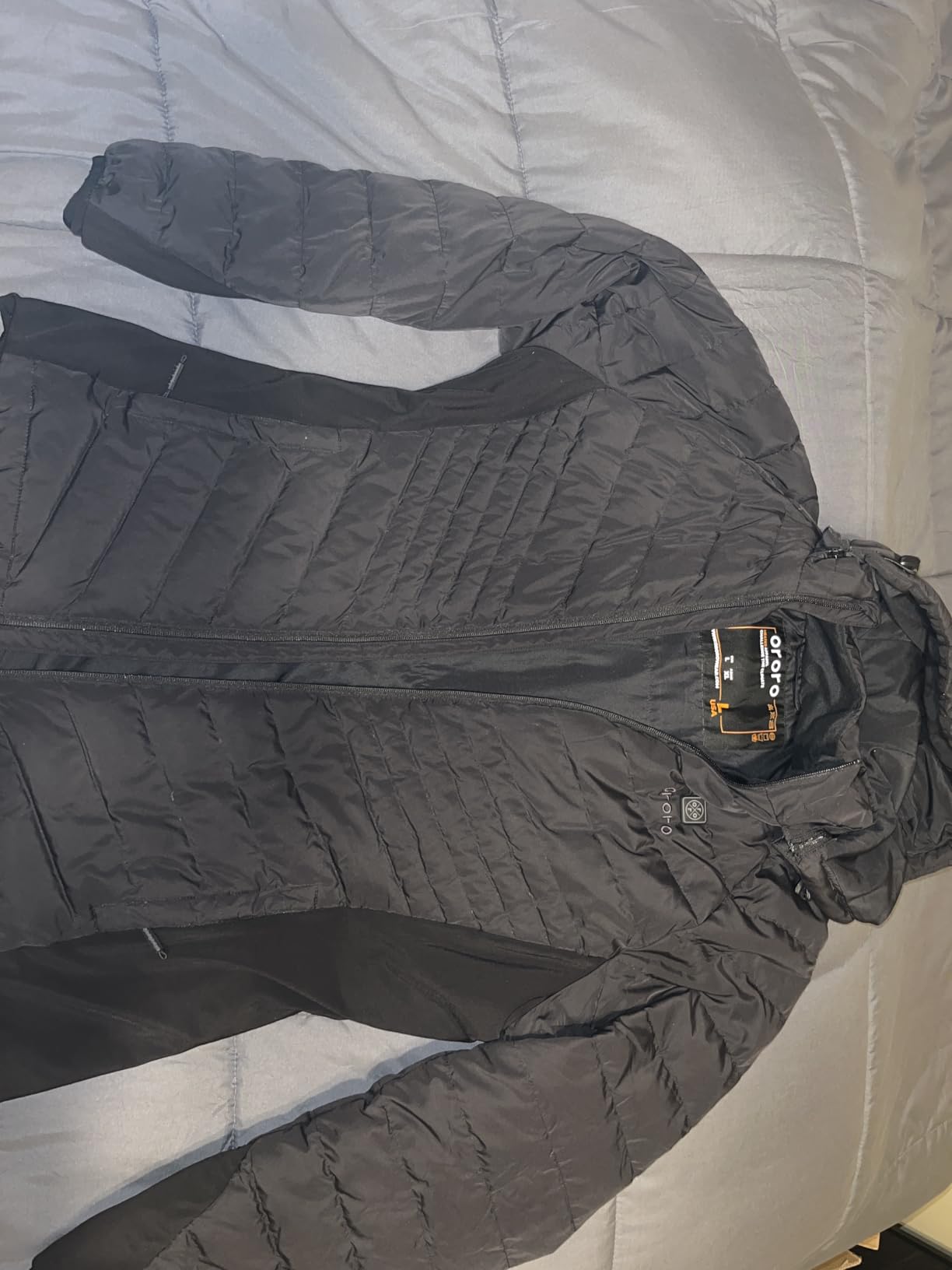 Women's Heated 800-Fill Down Jacket with USB-C Rechargeable Battery, Lightweight Heated Down Coat customer photo 1