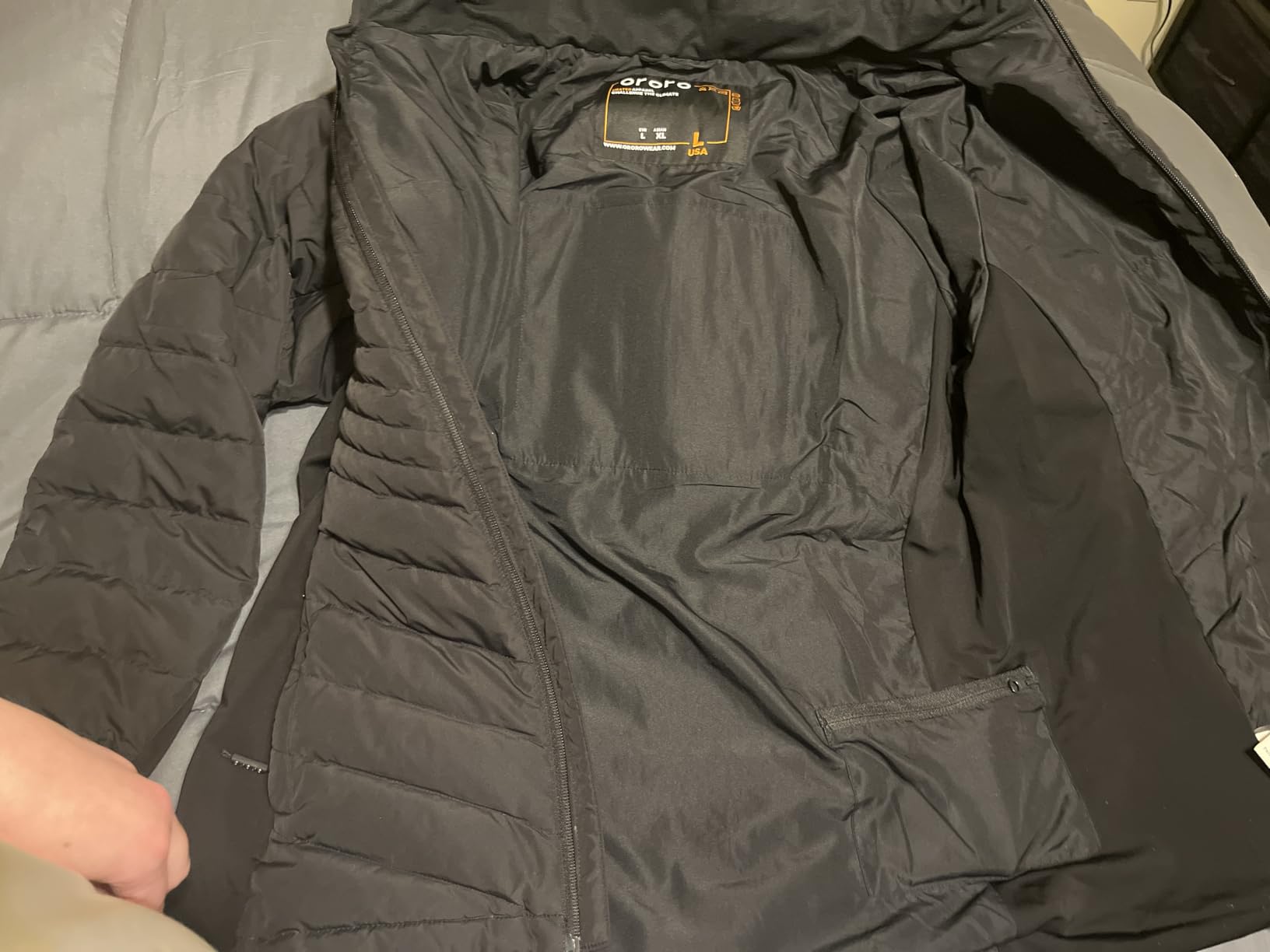 Women's Heated 800-Fill Down Jacket with USB-C Rechargeable Battery, Lightweight Heated Down Coat customer photo 2
