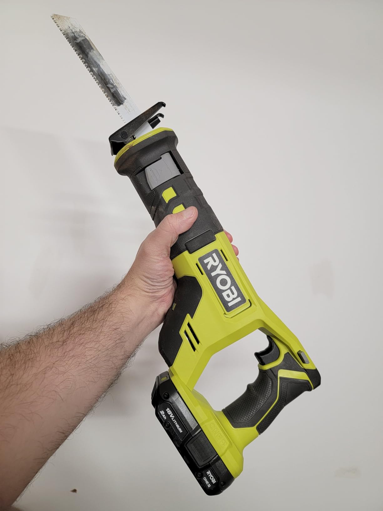 RYOBI ONE+ 18V Cordless Reciprocating Saw - 3,400 SPM Variable Speed, 1 in. Stroke Length, Tool Only (PCL515B) customer photo 2