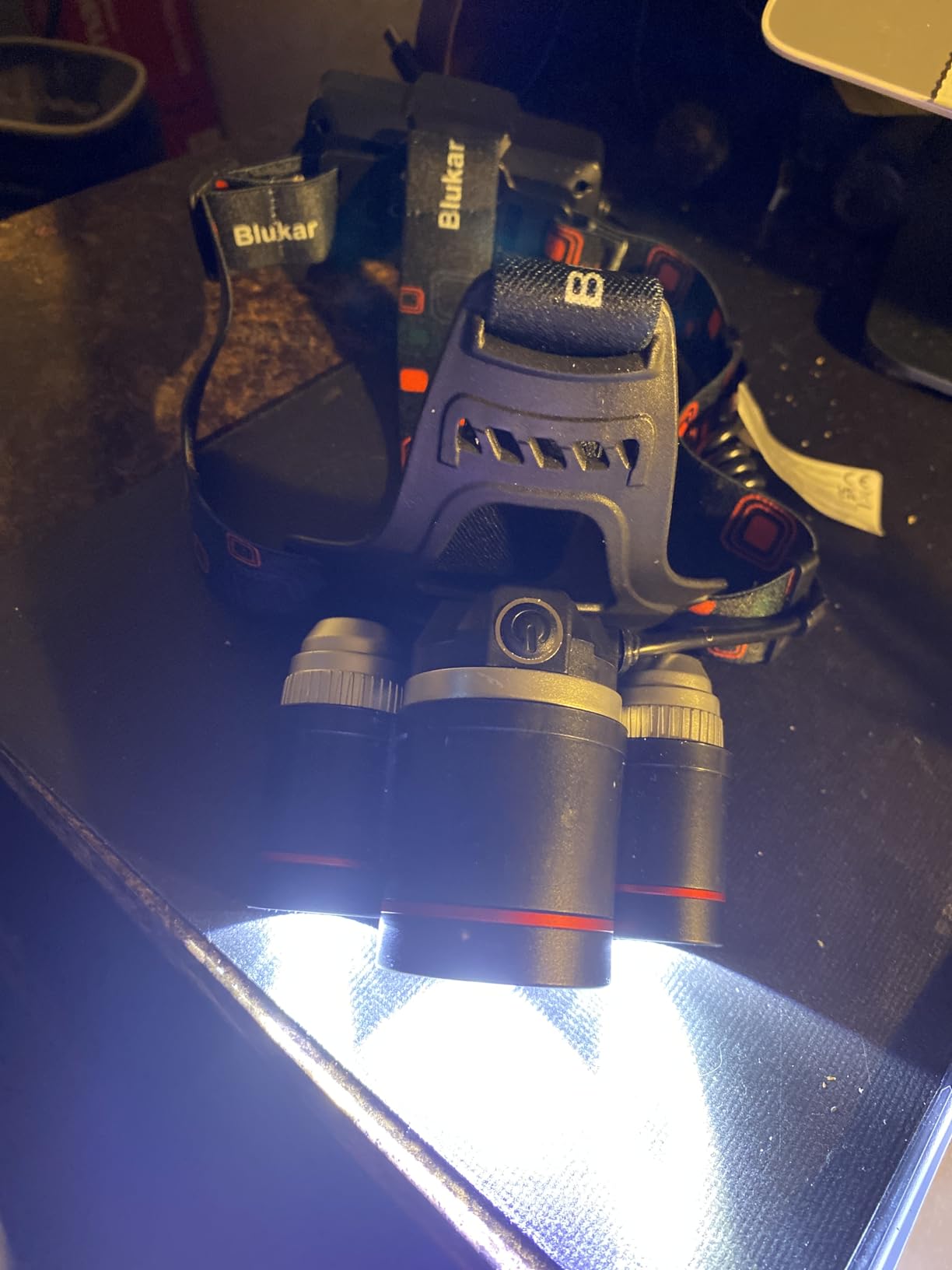 Blukar LED Headlamp, Super Bright Rechargeable Headlight Flashlight - 3 Lights 5 Modes, Zoomable, Spotlight & Floodlight Combination, IPX6 Waterproof, 20+Hrs Runtime for Running, Hiking, Camping customer photo 1