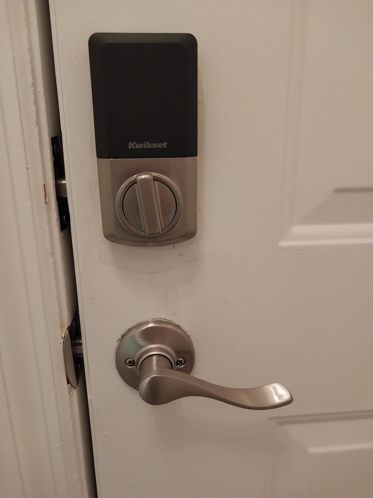 Kwikset SmartCode 260 Keyless Entry Electronic Keypad Deadbolt Door Lock with Auto-Lock, Custom User Codes, Advanced Security in Satin Nickel Traditional customer photo 2
