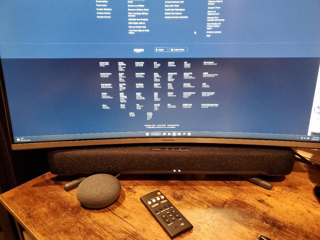 Yamaha Audio SR-C30A Compact Sound Bar with Wireless Subwoofer and Bluetooth, Black customer photo 1