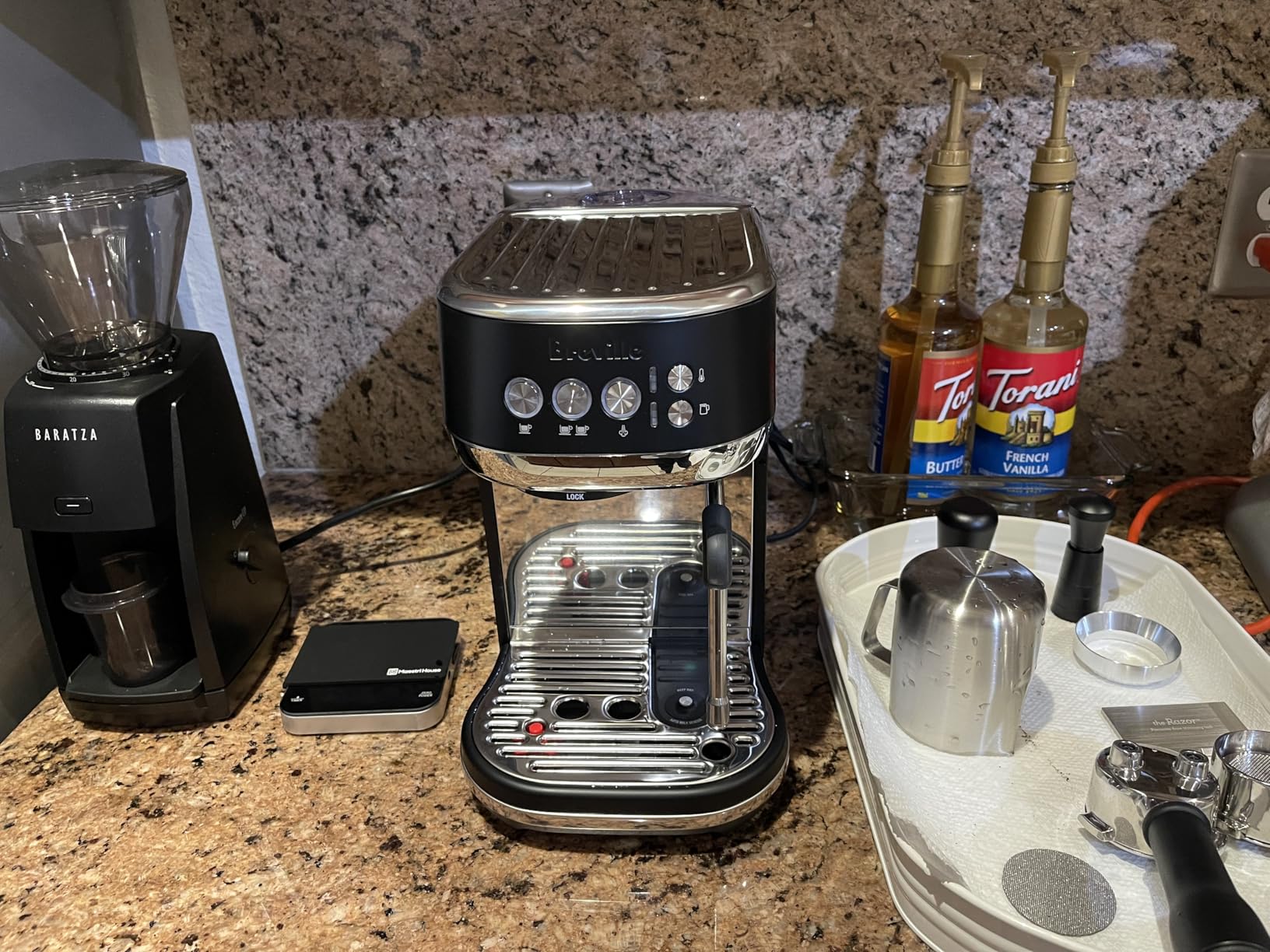 Breville Bambino Plus Espresso Machine BES500DBL, Damson Blue customer photo 1