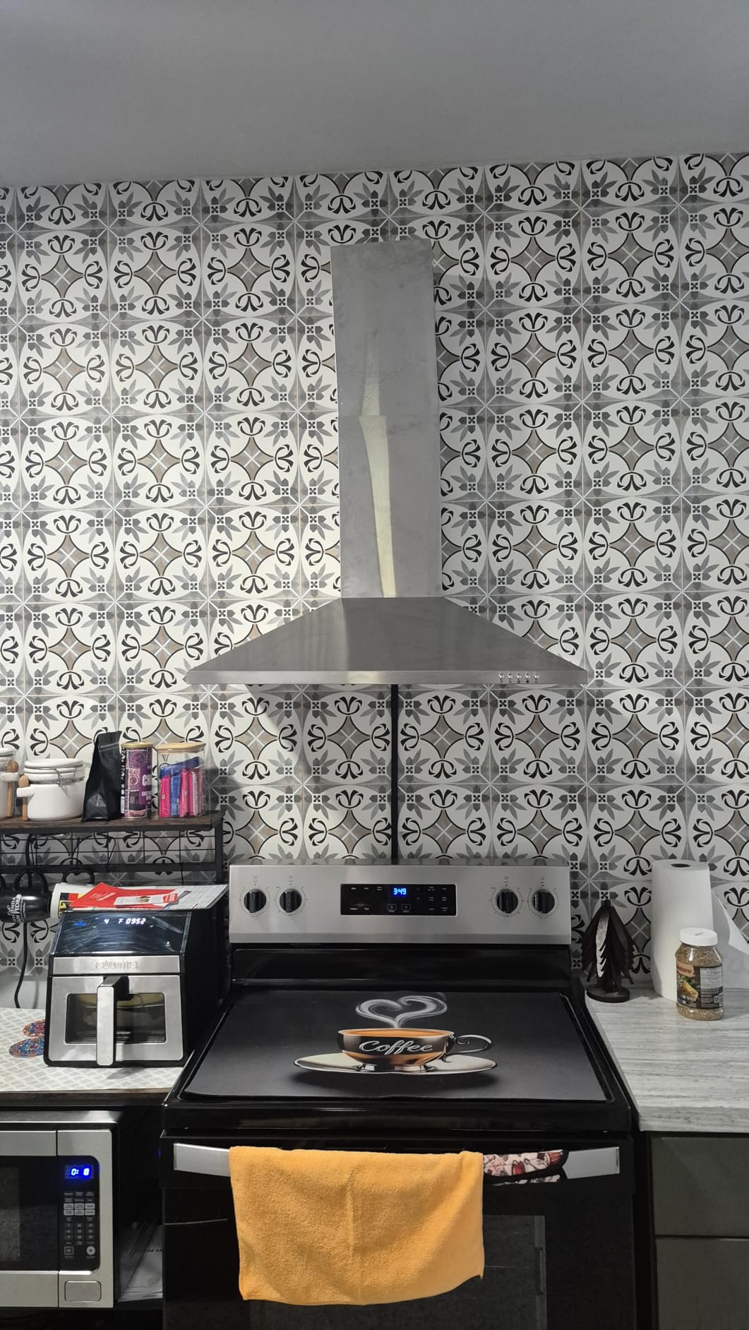 SNDOAS Range Hood 30 inch, Wall Mount Range Hood in Stainless Steel With Ducted/Ductless Convertible, Stove Vent Hood with Aluminum Filters, 3 Speed Exhaust Fan, LED Light, Button Control customer photo 1