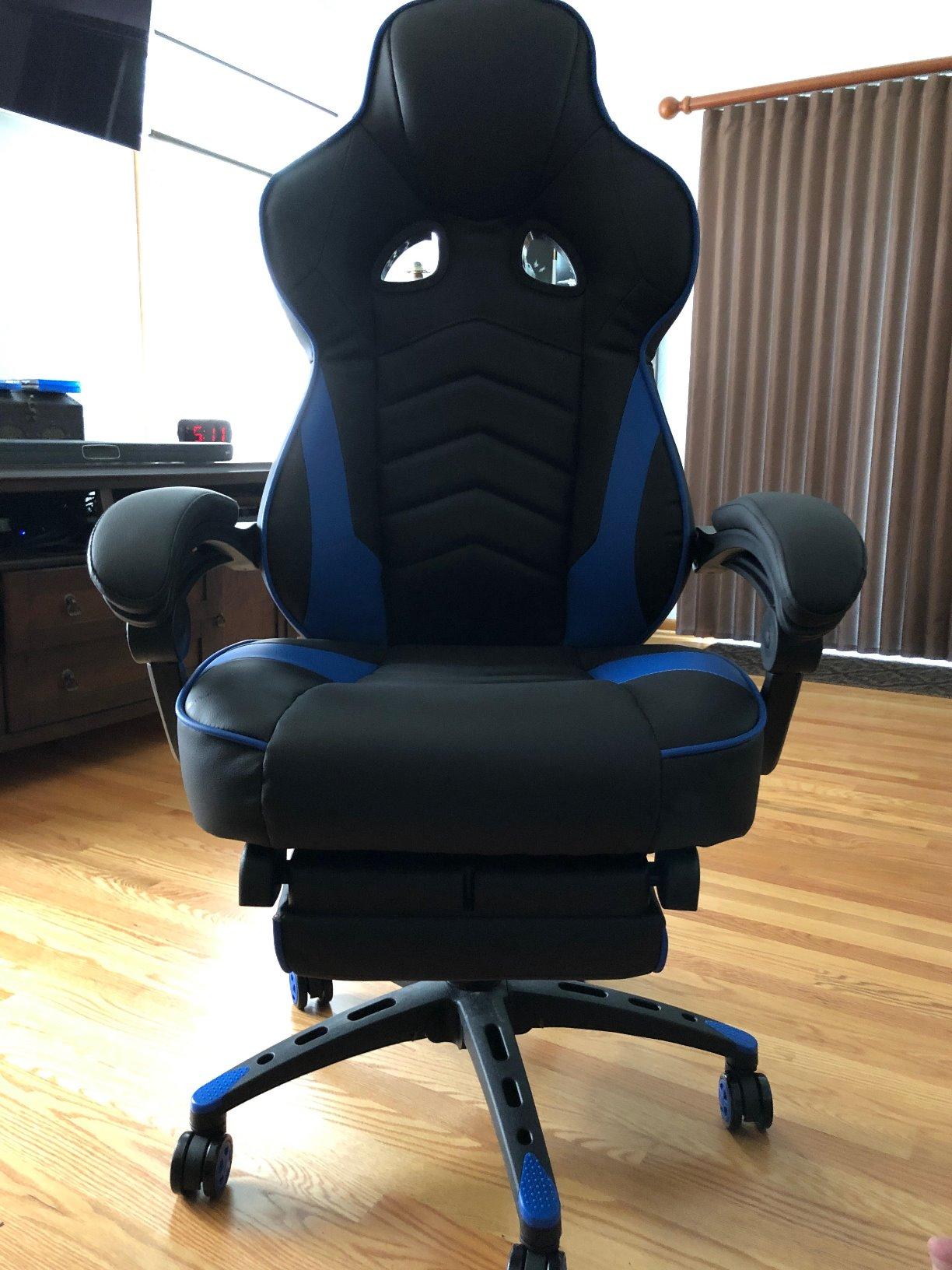 RESPAWN SPIRE Ergonomic Office Chair with Lumbar Support, Headrest, Adjustable Arms and Cooling Gel Seat Cushion, Comfy Breathable Mesh Seat for Home Office, High Back Reclining Gaming Chair - Black customer photo 1