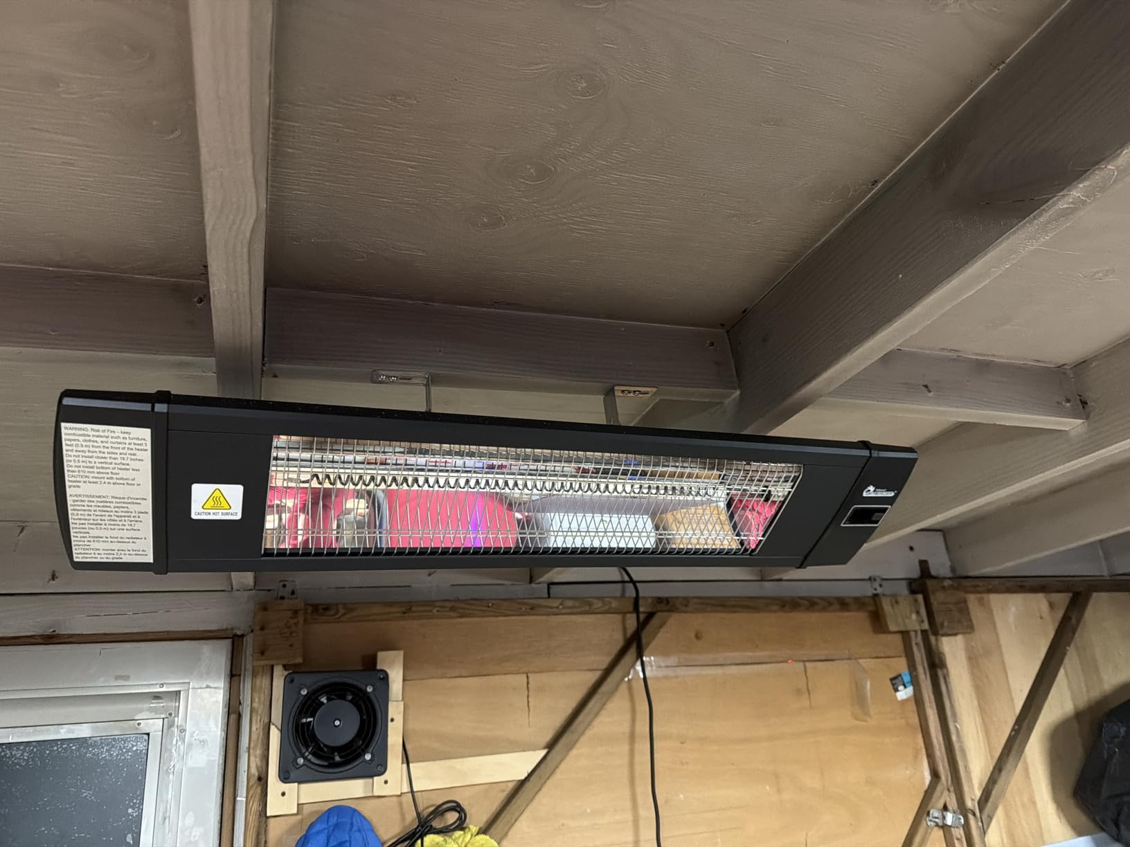 DR. INFRARED HEATER Portable Infrared Indoor and Outdoor Space Heater for Patio, Garage, Commercial & Residential With Remote Control, With Thermostat, Black customer photo 2
