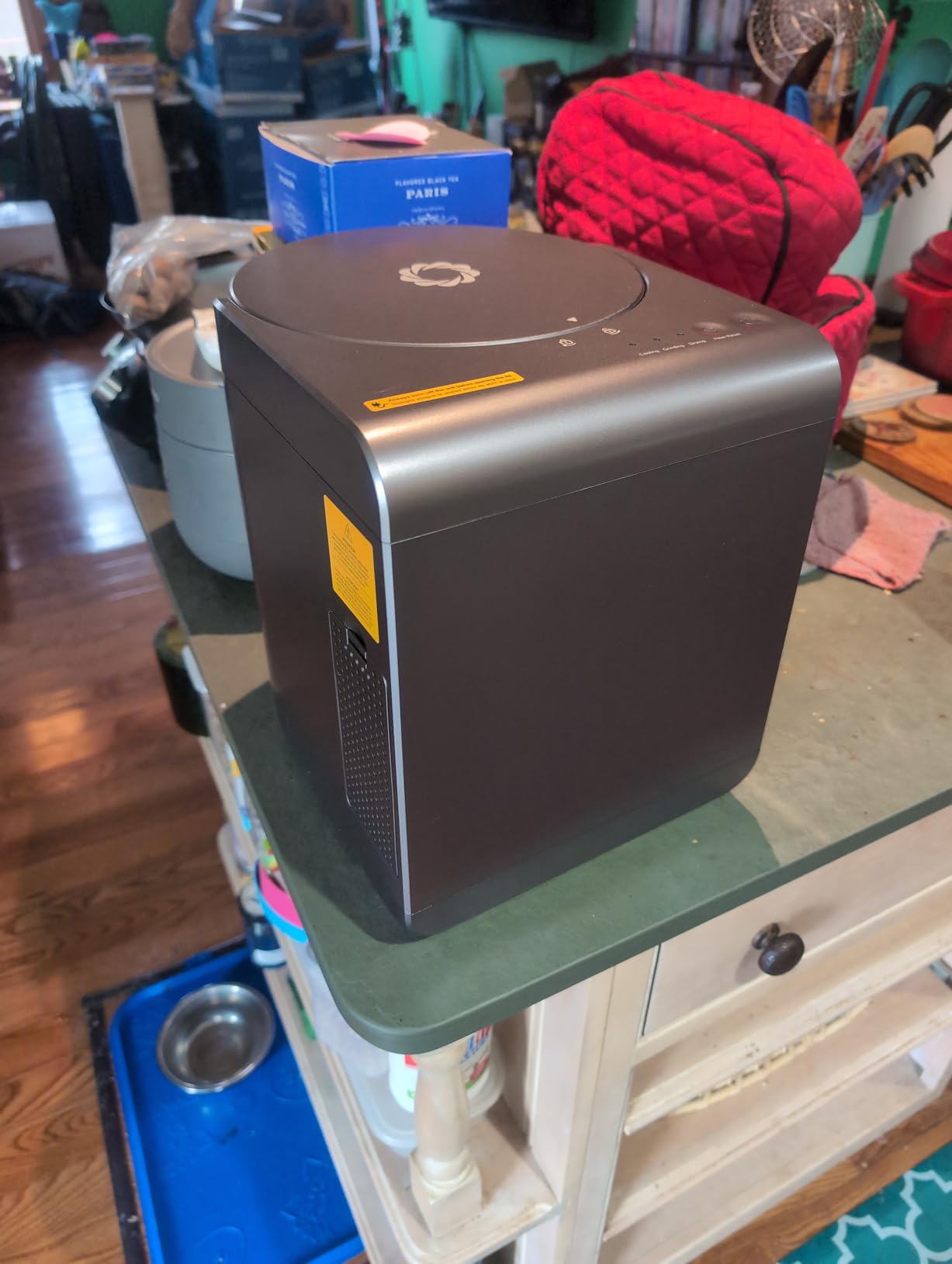 Airthereal Revive Electric Kitchen Composter, SHARKSDEN Tri-Blade, Turn Food Waste and Scraps into Dry Compost Fertilizer for Plants, R500 Gray customer photo 1