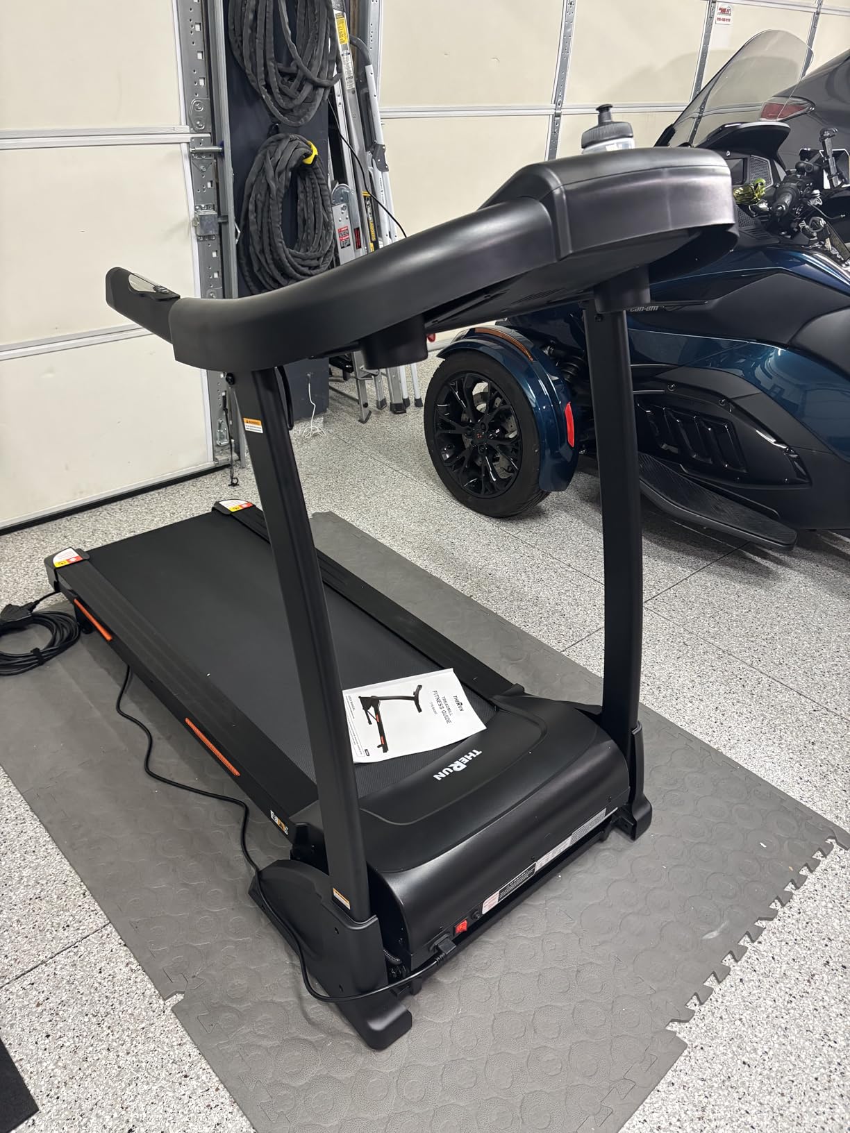 THERUN Incline Treadmill, Treadmills for Running and Walking, 300 lbs Weight Capacity Folding Treadmill with 0-15% Auto Incline, Wide Belt, 3.5 HP, App, Heart Rate customer photo 2