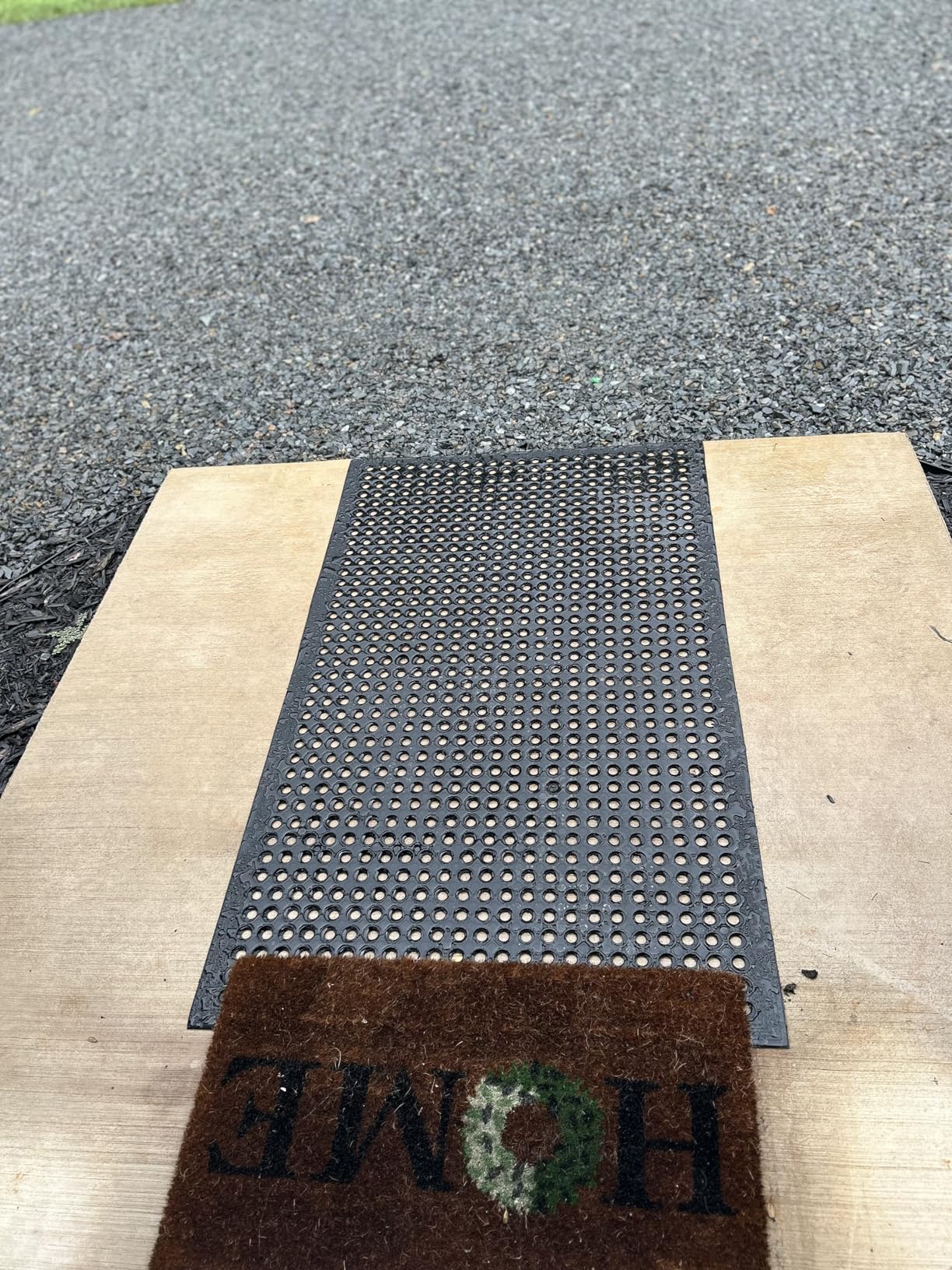 Uniboho Outdoor Rubber Floor Mats Anti Slip Restaurant Commercial Kitchen Rubber Drainage Mat 60 x 35 Heavy Duty Mat for Garage Garden Indoor Outside Industral Pool Entrance Bar Wet Area customer photo 2