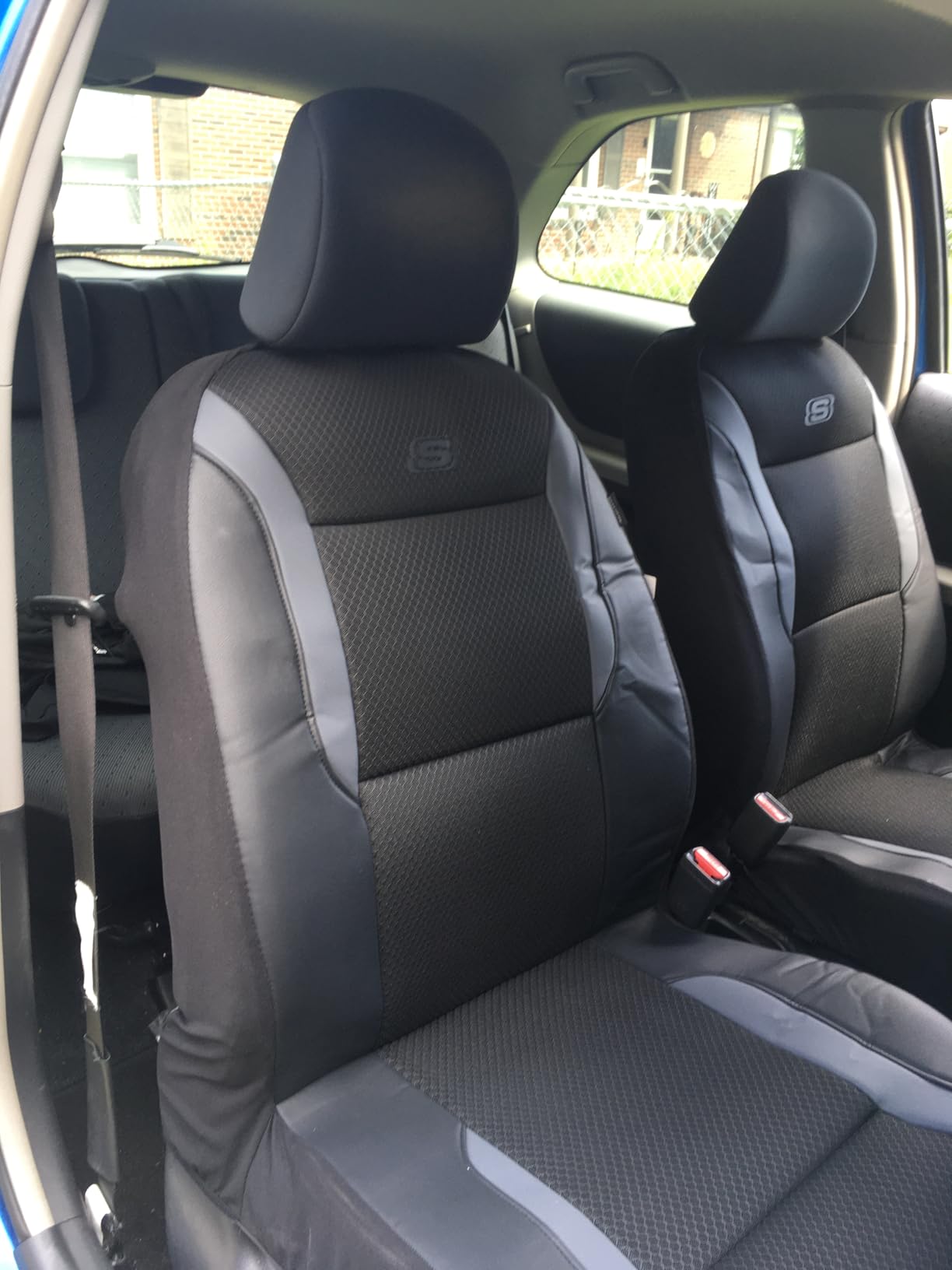 Skechers Memory Foam Seat Covers, Air Cool Mesh Thick Car Seat Covers, Car Seat Covers Front Seats Airbag Compatible, Universal Automotive Comfort for Most Cars, Vans, Trucks, SUV customer photo 1