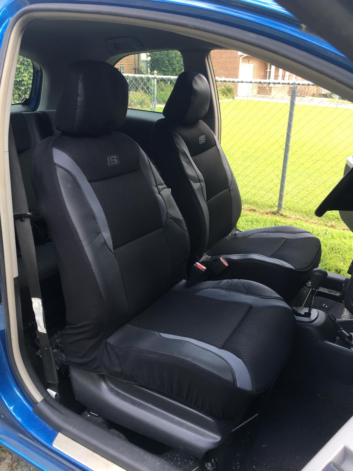 Skechers Memory Foam Seat Covers, Air Cool Mesh Thick Car Seat Covers, Car Seat Covers Front Seats Airbag Compatible, Universal Automotive Comfort for Most Cars, Vans, Trucks, SUV customer photo 2