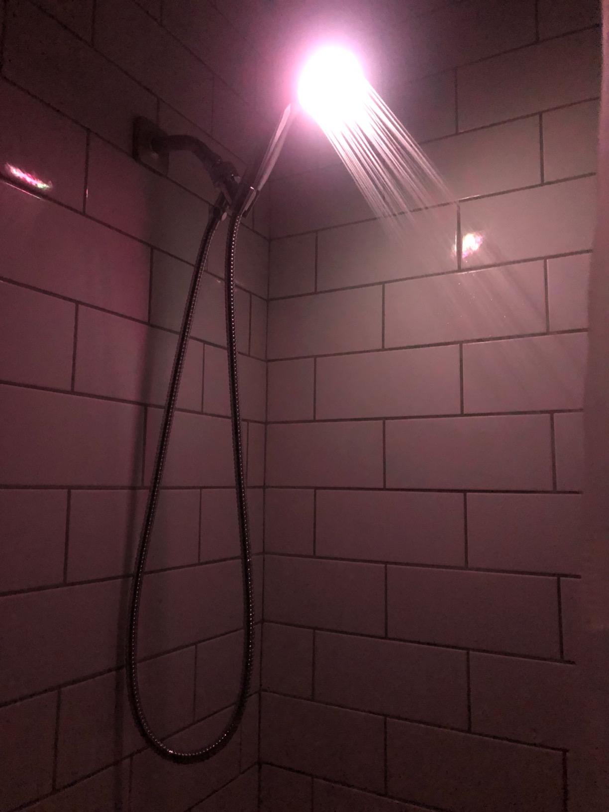 Black Shower Head Filtered Led Showerhead 7 Color Light Change Automatically Filter Filtration Handheld for Dry Skin & Hair customer photo 2