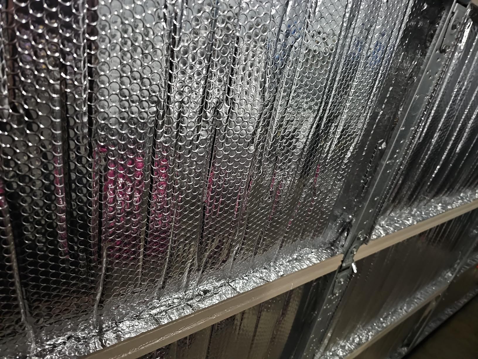 Garage Door Reflective Insulation Kit: 16 Double Bubble Insulation Panels, 24 x 48 Inch Aluminum Radiant Barrier with Heavy-Duty Tape customer photo 2