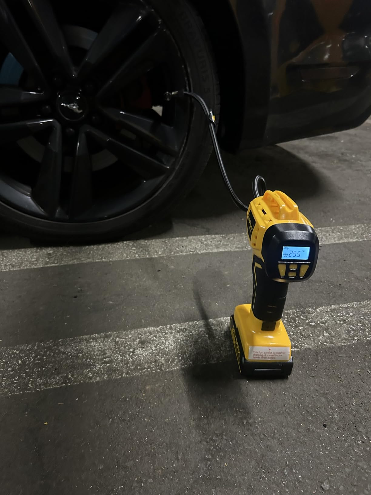 KeenPower Tire Inflator Portable Air Compressor - Super Fast - 21V Rechargeable Battery Powered Handheld 160PSI Tire Inflator, Dual Power Supply Modes customer photo 1
