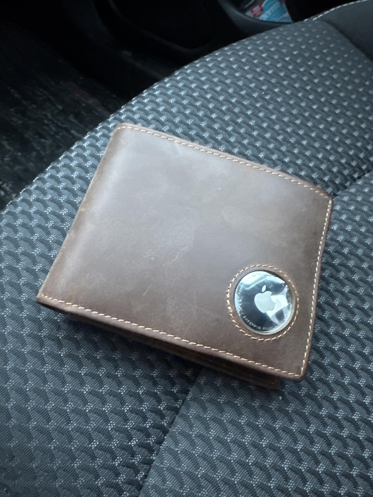 Mens Wallet With AirTag Holder, Bifold Leather RFID Blocking 1-2 ID Windows 12-13 Card Holders, Gift Box and Screen Protector Included, AirTag Not Included customer photo 1