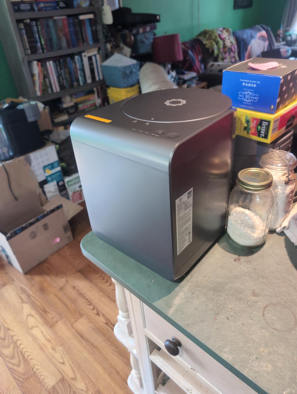 Airthereal R500 Electric Kitchen Composter with SHARKSDEN Tri-Blade | Turns Food Scraps into Dry Fertilizer in 4 Hours | Odorless Countertop Waste Recycler, 2.5L, Dishwasher Safe (Glossy Pearl White) customer photo 2