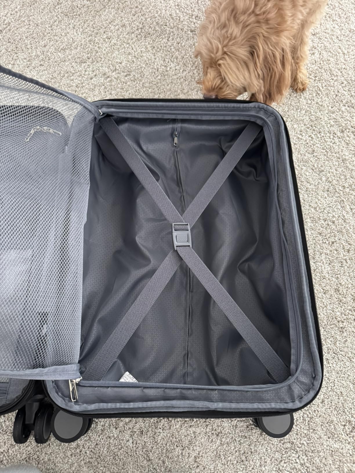 Hardside Expandable Carry On Luggage with Spinner Wheels & Built-in TSA Lock, Durable Suitcase Rolling Luggage with USB Port, Carry-On 20-Inch, Black customer photo 2