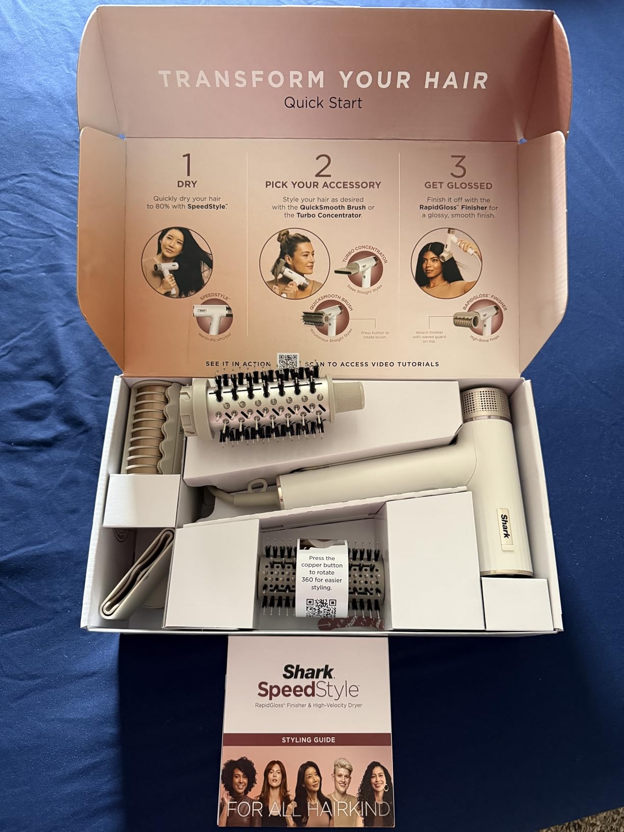 Shark Hair Dryer | SpeedStyle | No Heat Damage Hair Styling Tool customer photo 2