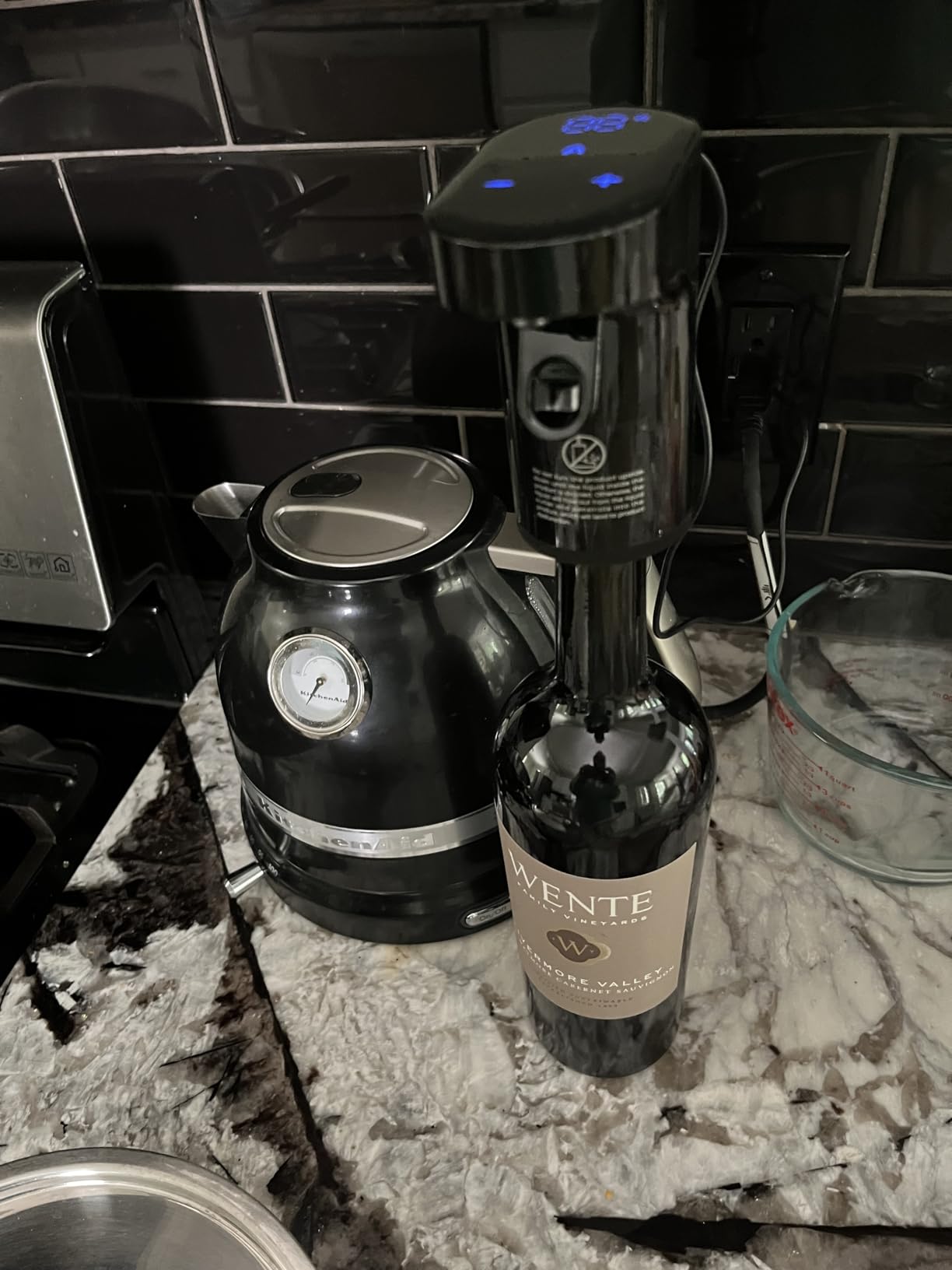 Mothers Day Gift Essential,5-in-1 Electric Wine Decanter & Smart Liquor Dispenser,Automatic Aerator&Pourer with 1-999ml Precision Dosing | Gift for Mom,Women,Dad,Wine&Whiskey Lovers,Birthday (Black) customer photo 1