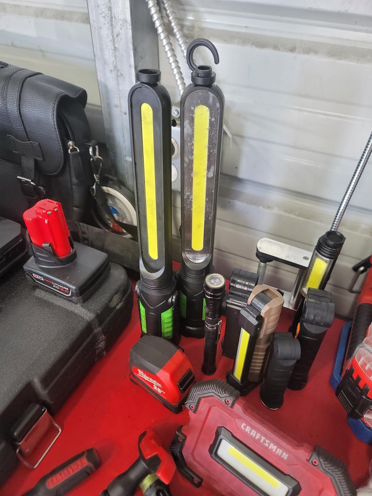 SYLSTAR Work Light for Mechanic, 2400LM LED, 4400mAh Rechargeable, Magnetic, Underhood Work Light with Hooks for Car Repairing customer photo 1