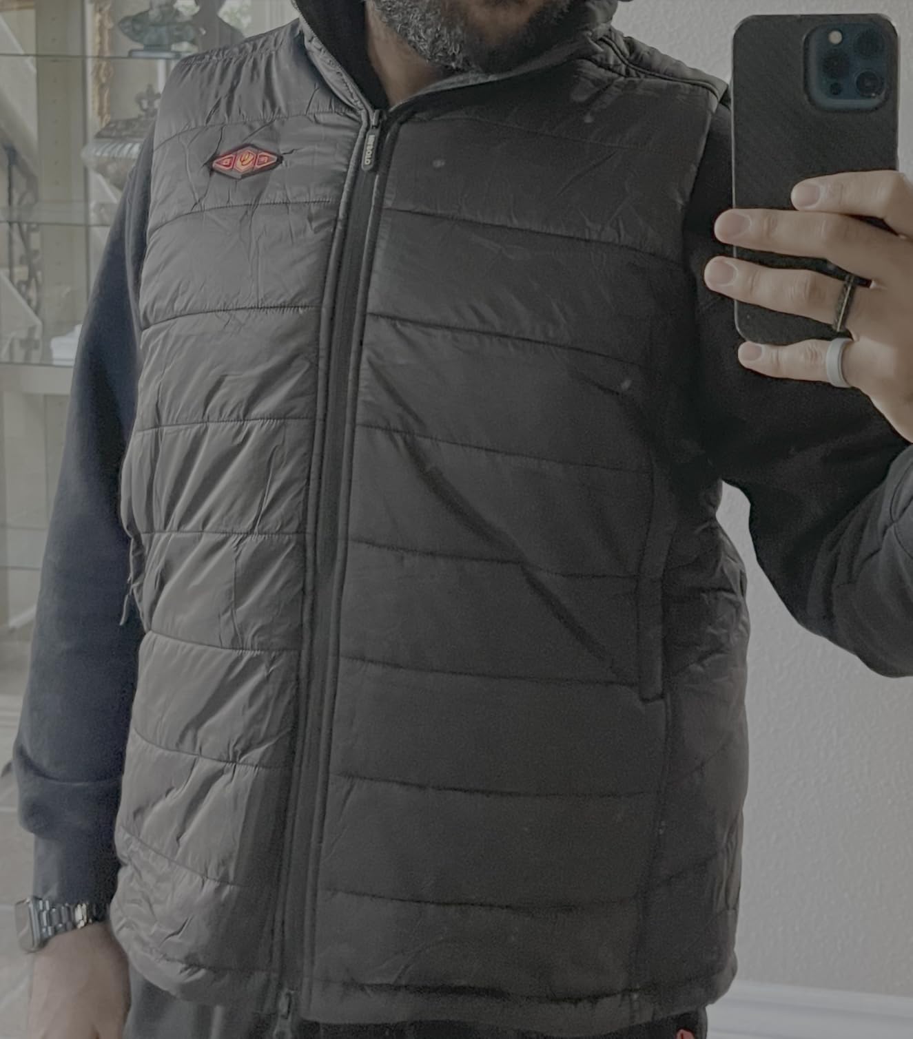 Heated Vest for Men with 9V 16000mAh Battery Pack Charger Lightweight for Cycling Golf Hunting customer photo 1