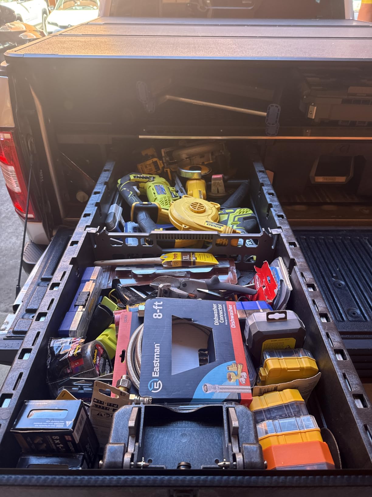 DECKED Truck Bed Storage System Includes System Accessories | Compatible with Ford F150 (2015-Current) 6'6