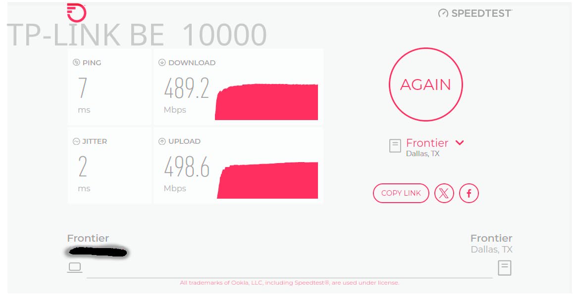 TP-Link Deco 7 Pro BE63 Tri-Band WiFi 7 BE10000 Whole Home Mesh System - 6-Stream 10 Gbps, 4x2.5G Ports Wired Backhaul, 4X Smart Internal Antennas, VPN, HomeShield (3-Pack) customer photo 1