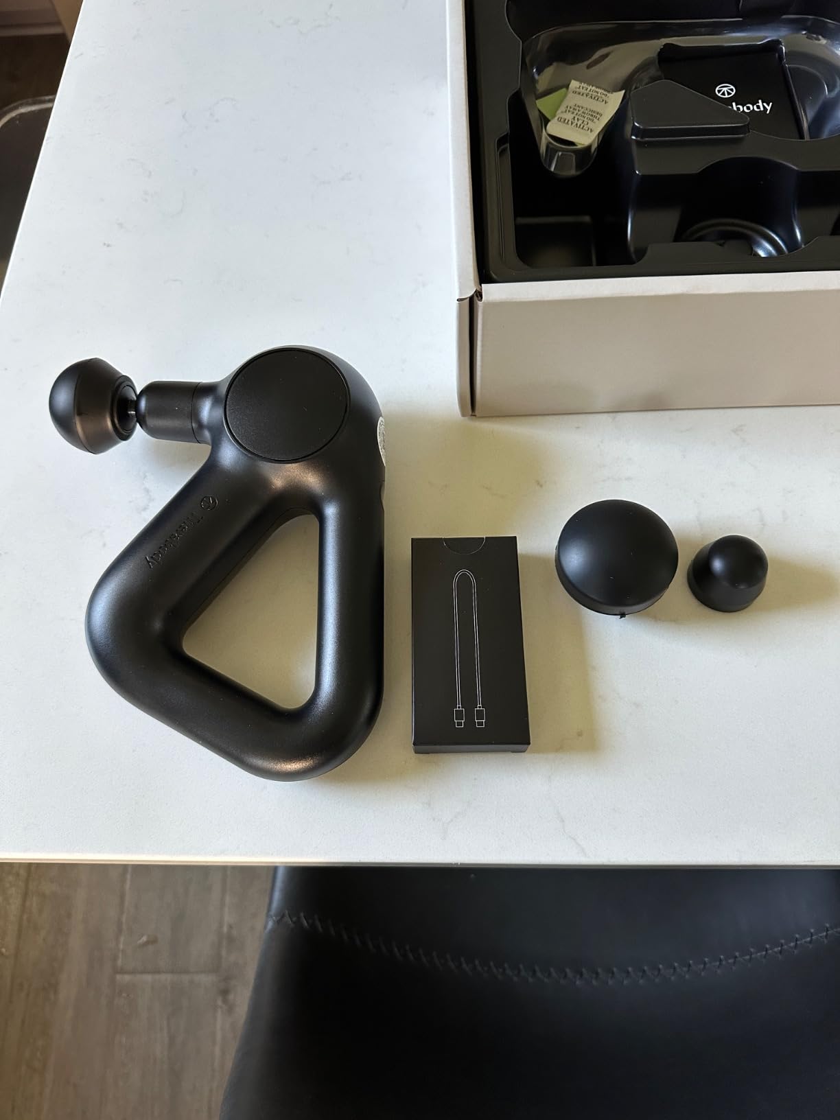 TheraGun Therabody Relief Handheld Percussion Massage Gun - Easy-to-Use, Comfortable & Light Personal Massager for Every Day Pain Relief Massage Therapy in Neck, Back, Leg, Shoulder and Body customer photo 2