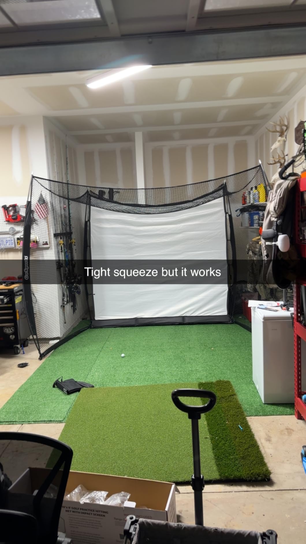 GoSports Range Cage 10 ft x 8 ft Golf Net Cage customer photo 2