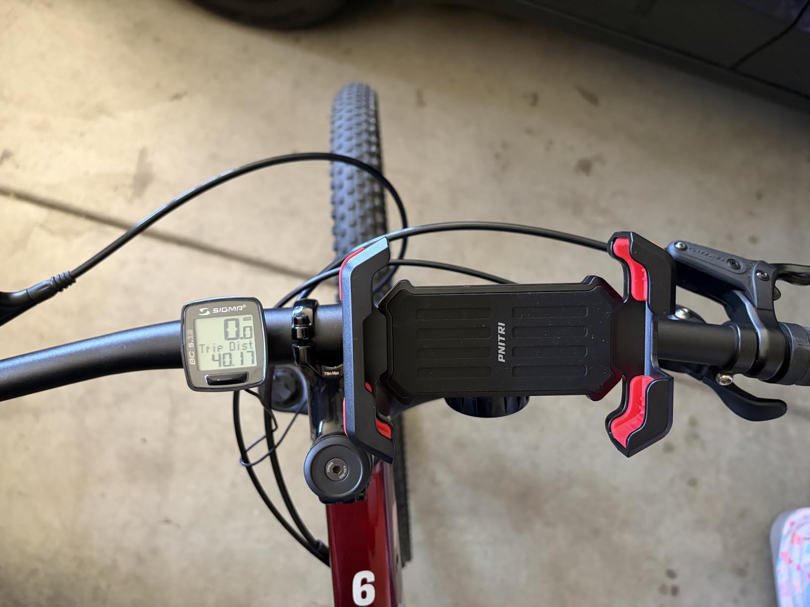 Pnitri 2025 New Upgraded Bike Phone Holder Handlebar - 1S Quick Install, Motorcycle Phone Mount, Bicycle Phone Holder fit Large Phone Case for iPhone Samsung, Dirt Scooter Mini Bike Accessories customer photo 1
