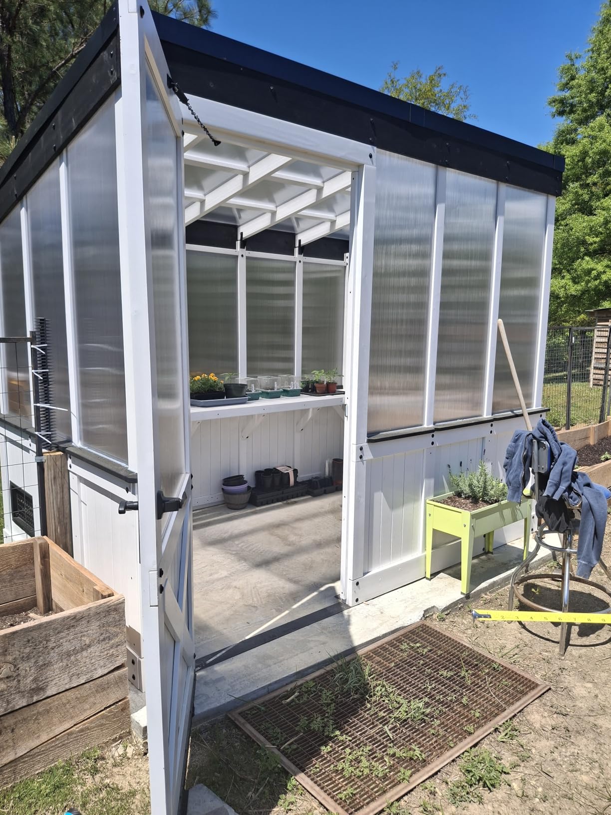 Backyard Discovery Zalie 11' x 7' Cedar Wood and Polycarbonate Walk-in Greenhouse Kit customer photo 1