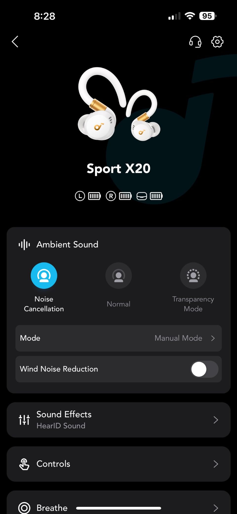 Soundcore Sport X20 by Anker, True-Wireless Workout Earbuds, Rotatable and Extendable Ear Hooks, Noise Cancelling, Deep Bass, IP68 Waterproof, Sweatproof, Dustproof, 48H Play, Sport Earbuds for Gym customer photo 2