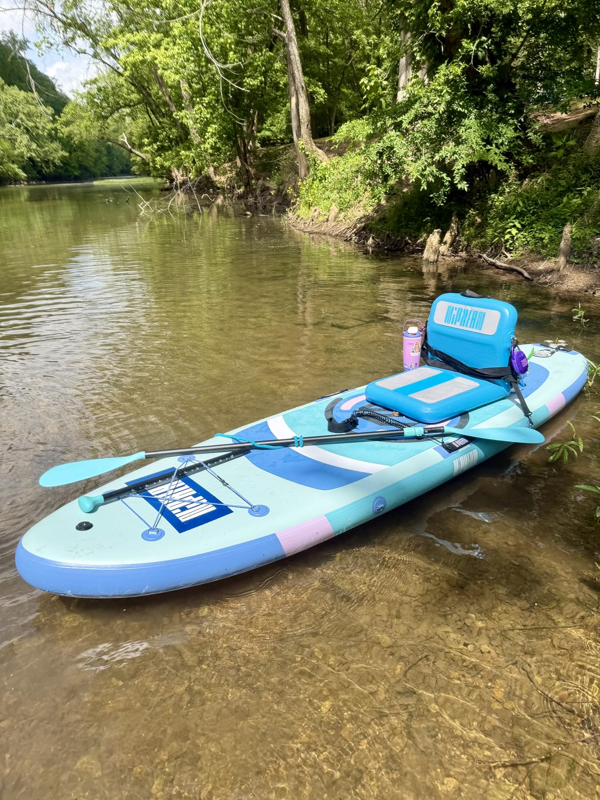 Niphean (Ultra-Light) Inflatable Paddle Board with StabilTrac Fin and Durable SUP Accessories, 10' Stand Up Paddle Boards for Adults & Youth, Versatile Yoga Paddle Board customer photo 1