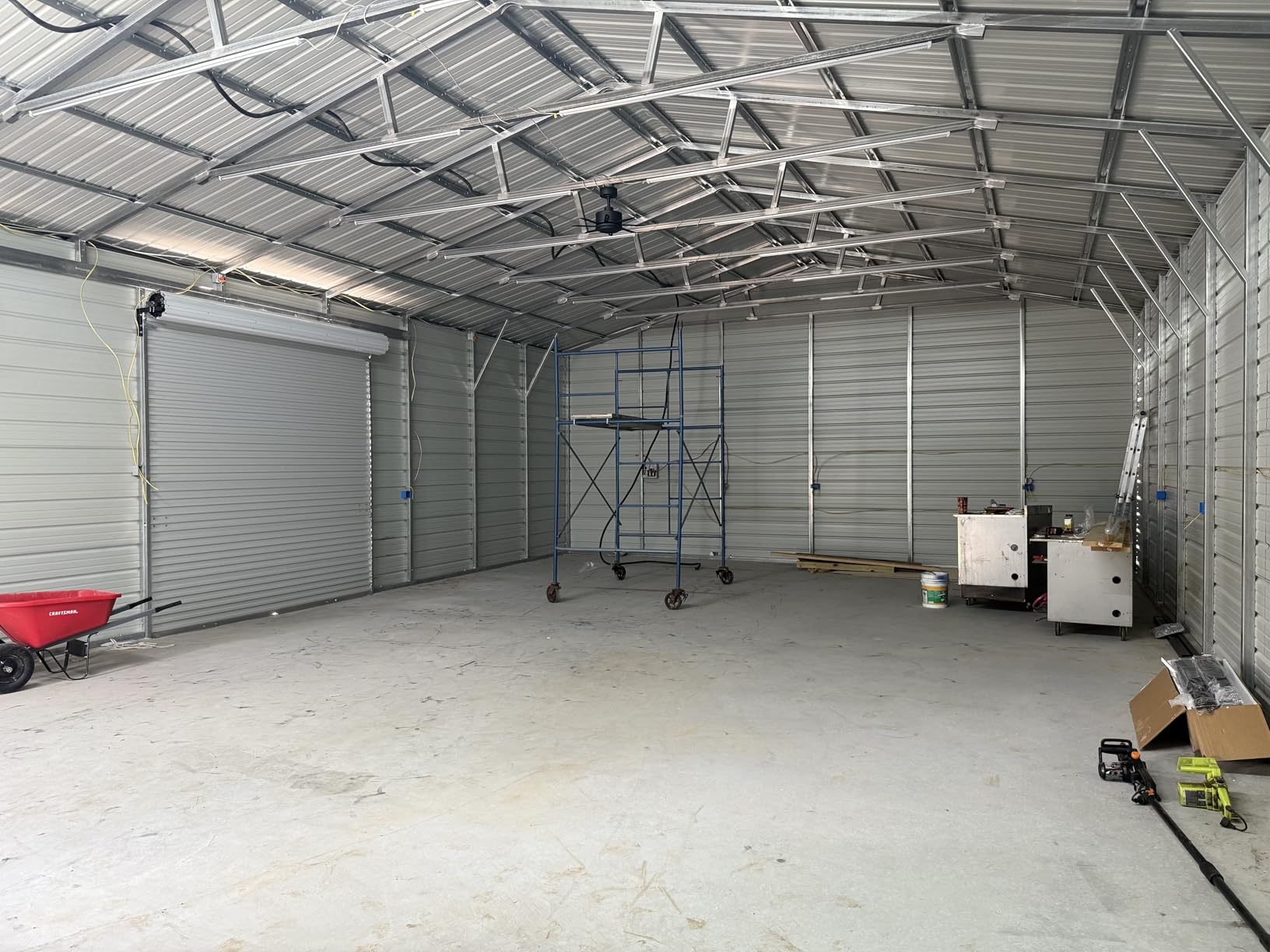 BlueTex Roll Up Garage Door Insulation Kit for Cooling Down Metal Buildings - Easy to Install Complete Insulation for Garage Doors Up to 12'x12' - Covers 150 Sq Ft of Large Single Door customer photo 2
