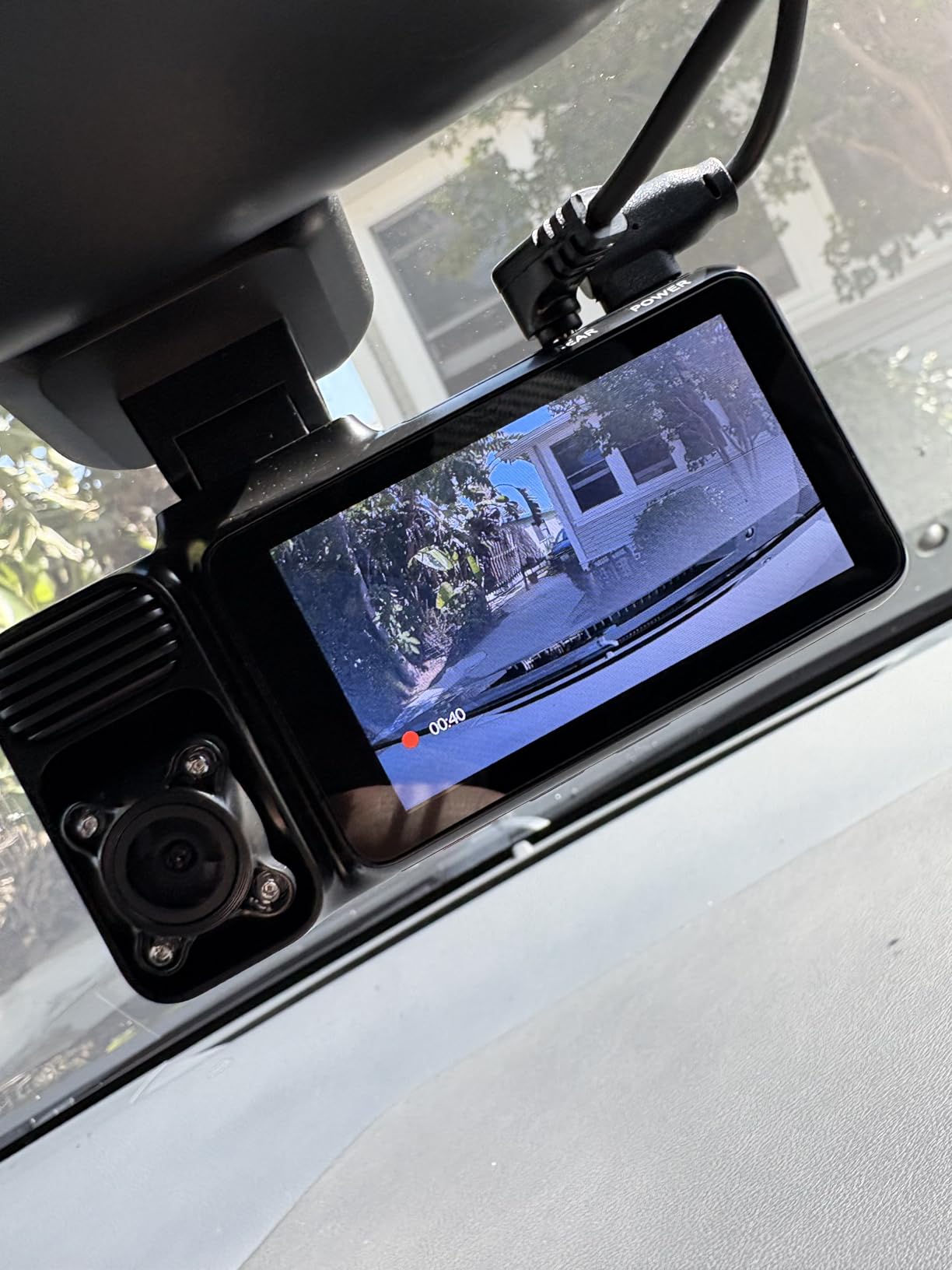 REDTIGER F17 4K 3 Channel Dash Cam, STARVIS 2 IMX675 HDR, 2160P+1080P+1080P Front Inside and Rear Triple Car Camera with 64GB Card, 5.8GHz WiFi GPS, IR Night Vision, G Sensor, WDR, Parking Mode customer photo 1